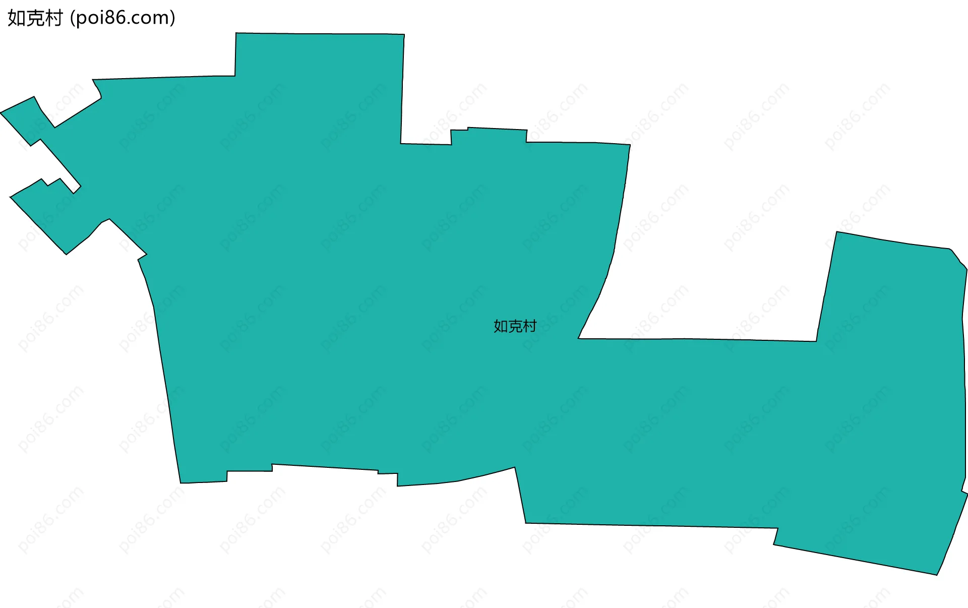 如克村边界地图