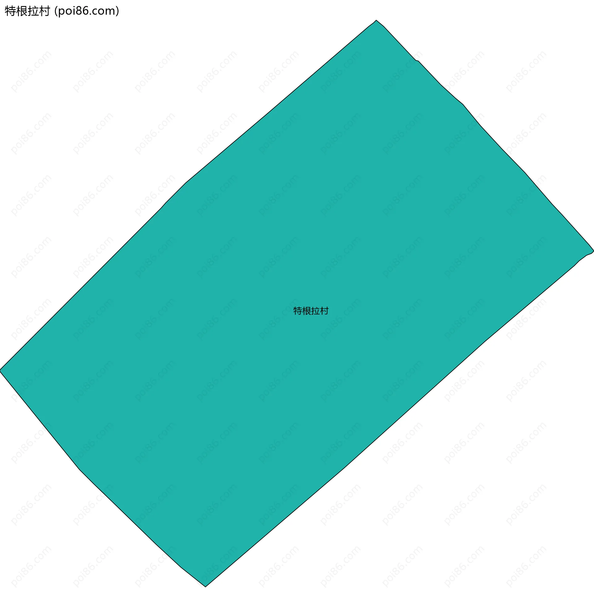 特根拉村边界地图
