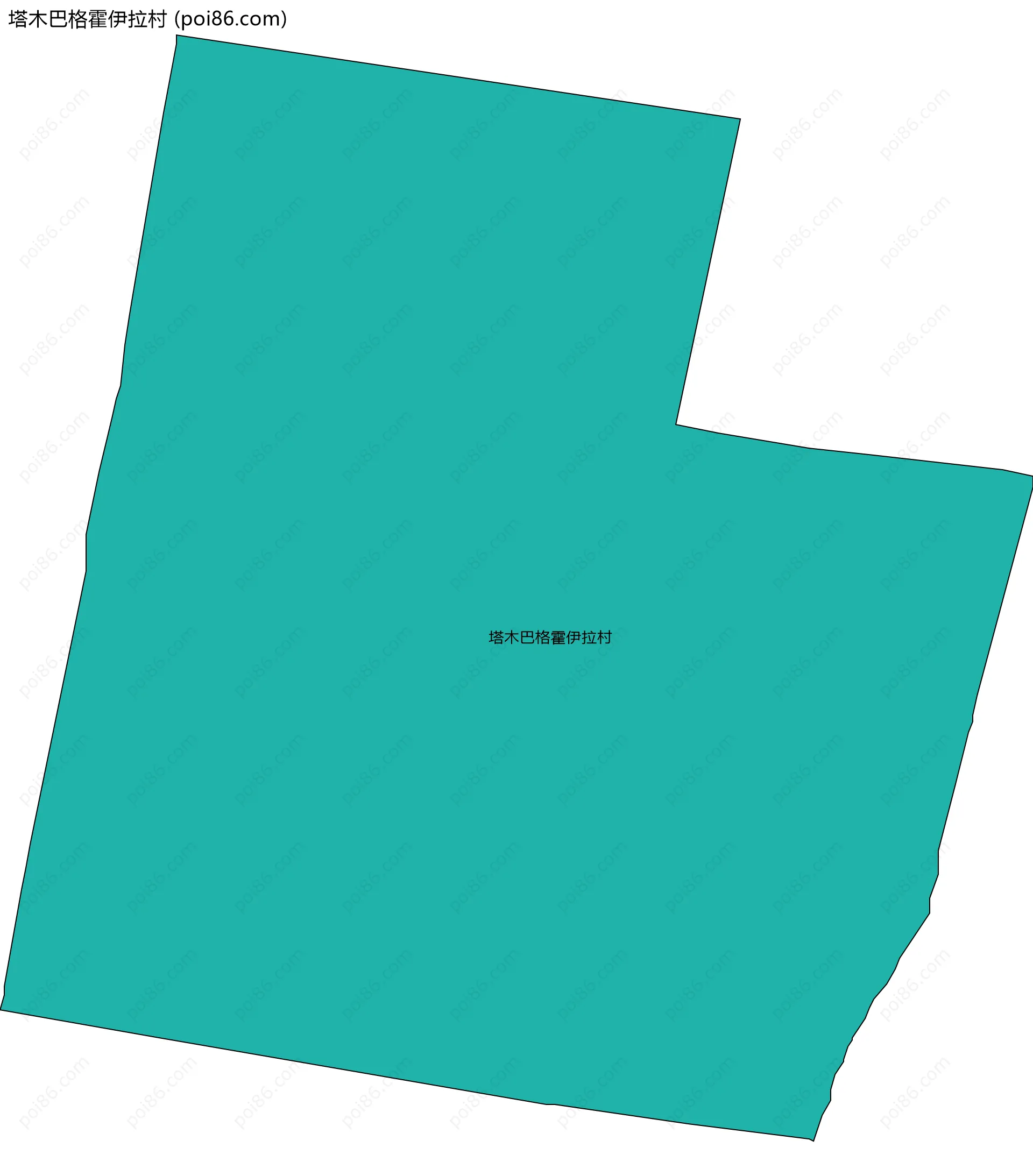 塔木巴格霍伊拉村边界地图