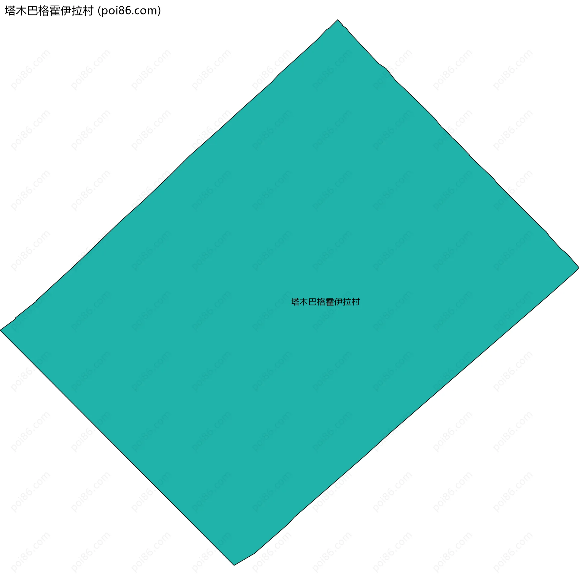 塔木巴格霍伊拉村边界地图