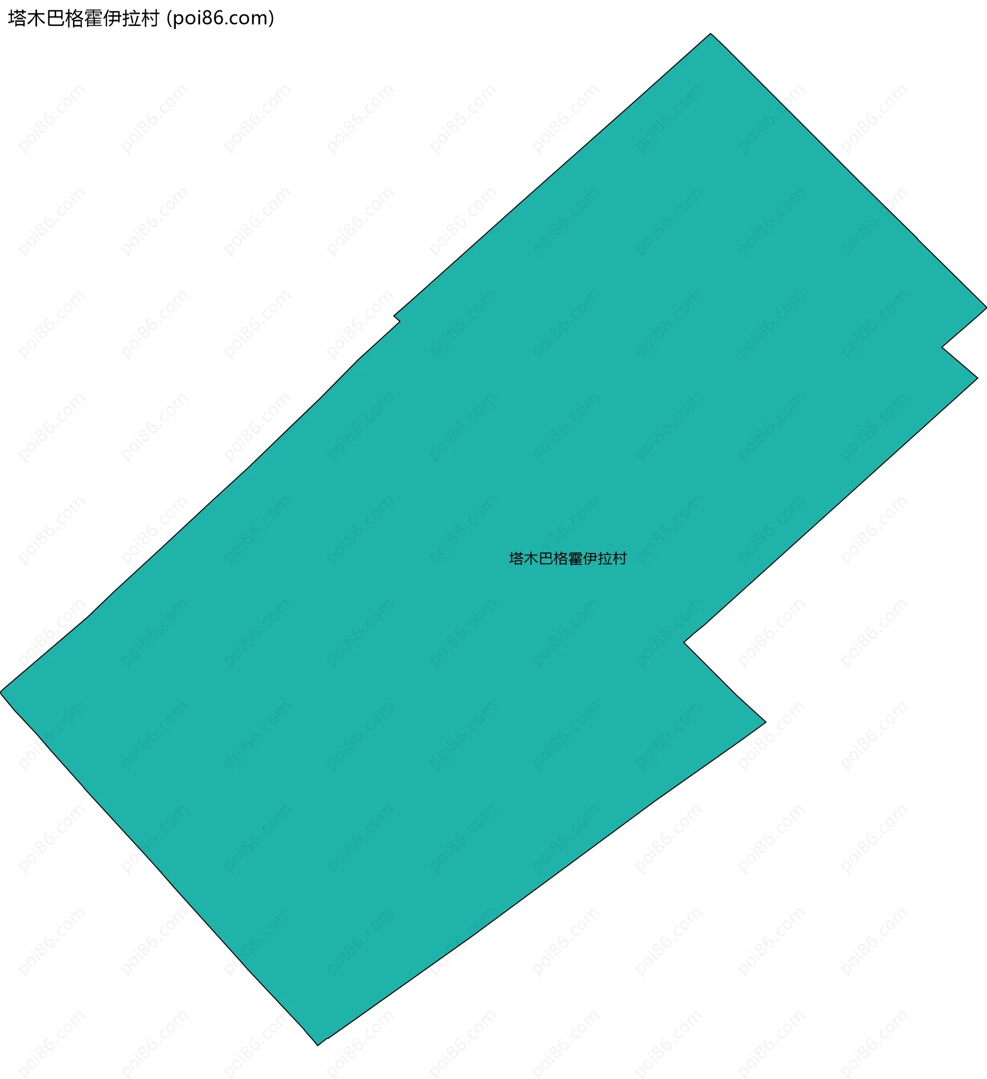 塔木巴格霍伊拉村边界地图