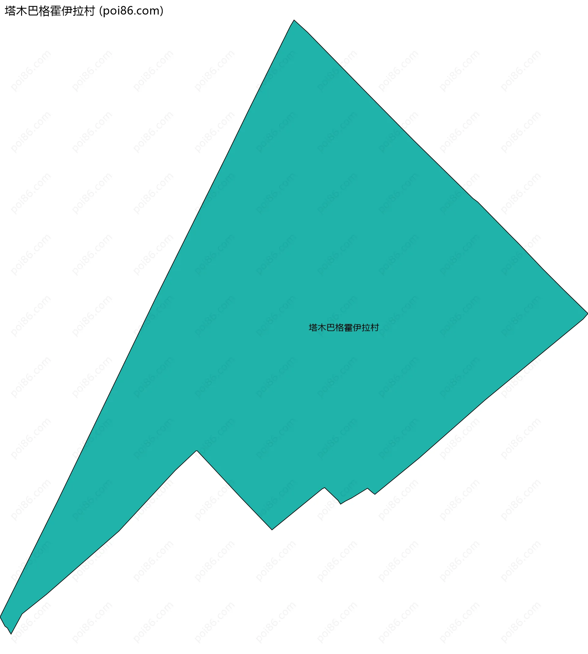 塔木巴格霍伊拉村边界地图