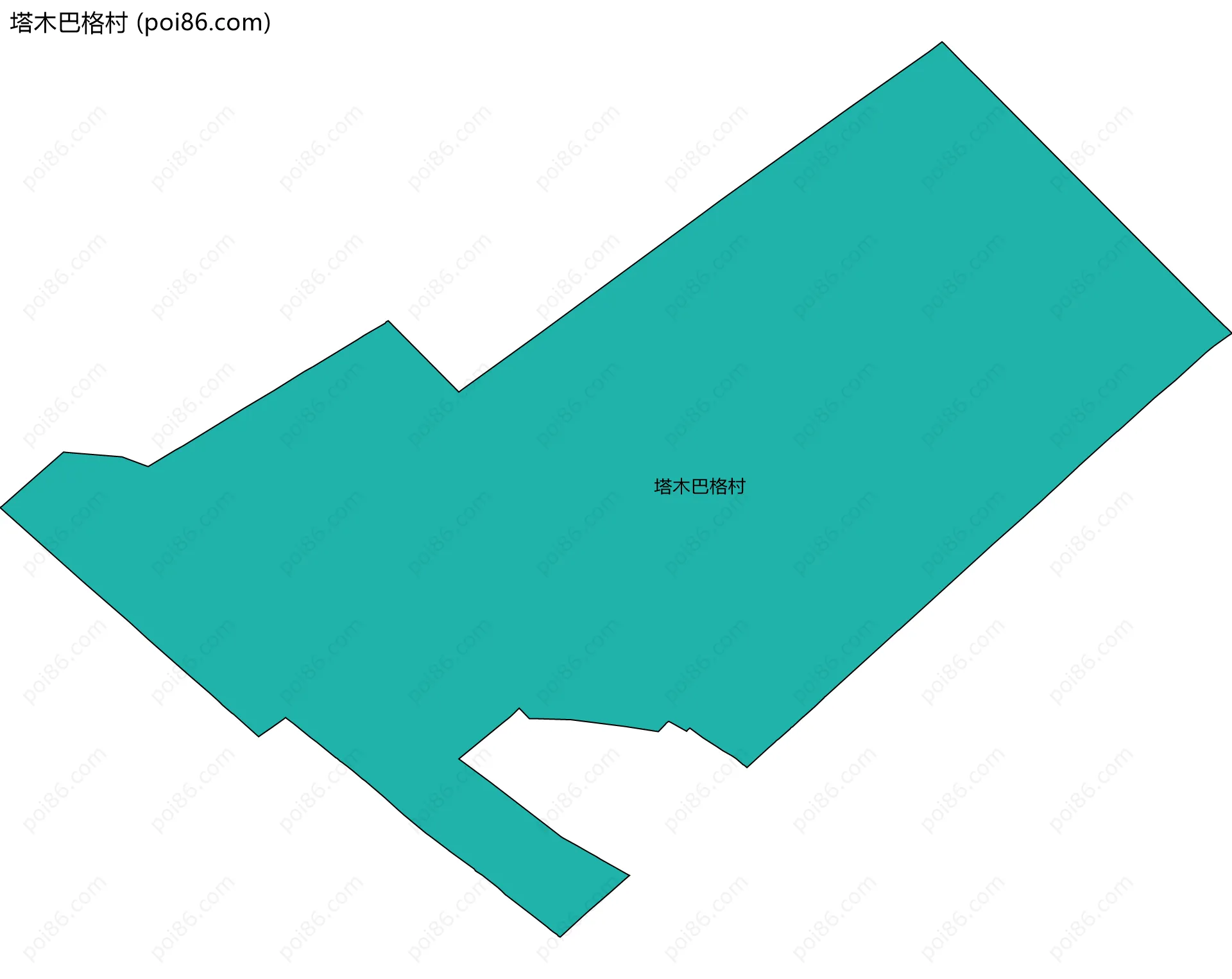 塔木巴格村边界地图