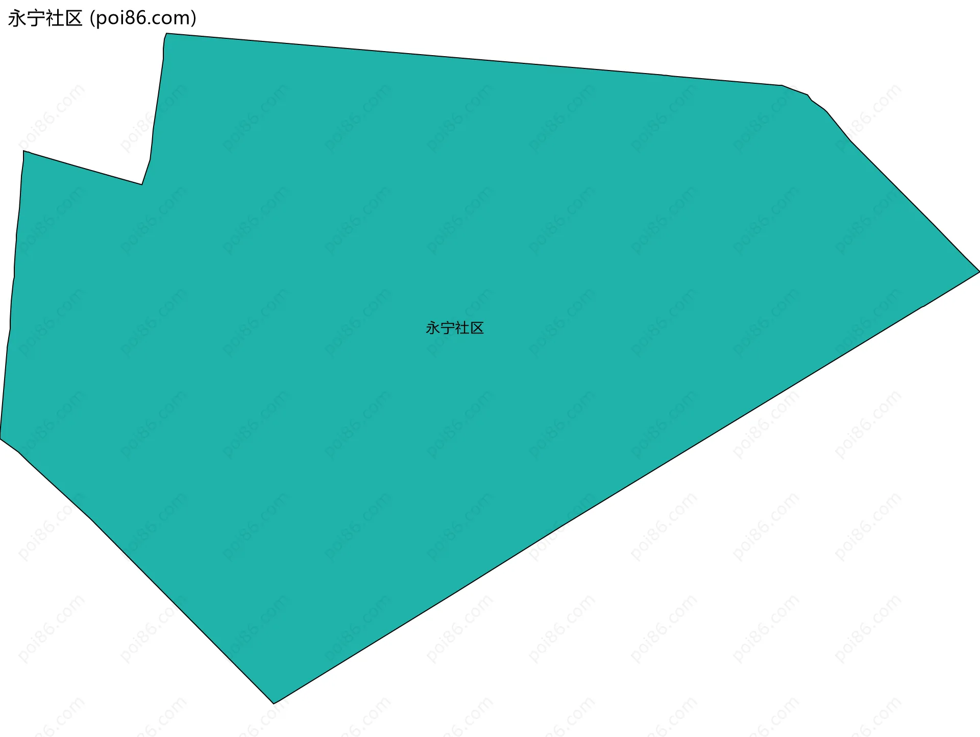 永宁社区边界地图