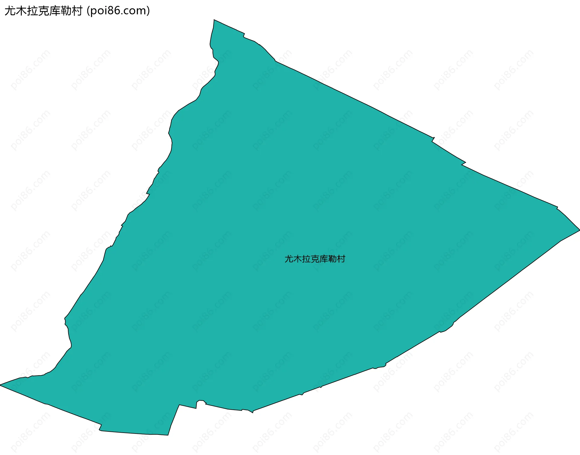 尤木拉克库勒村边界地图