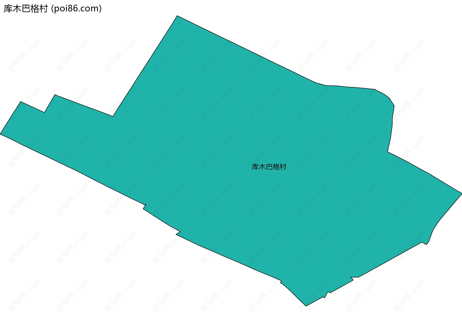 库木巴格村边界地图