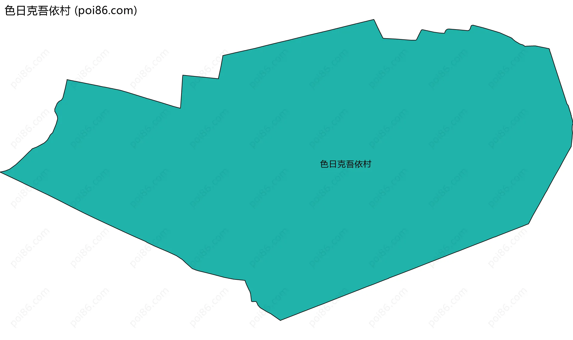 色日克吾依村边界地图