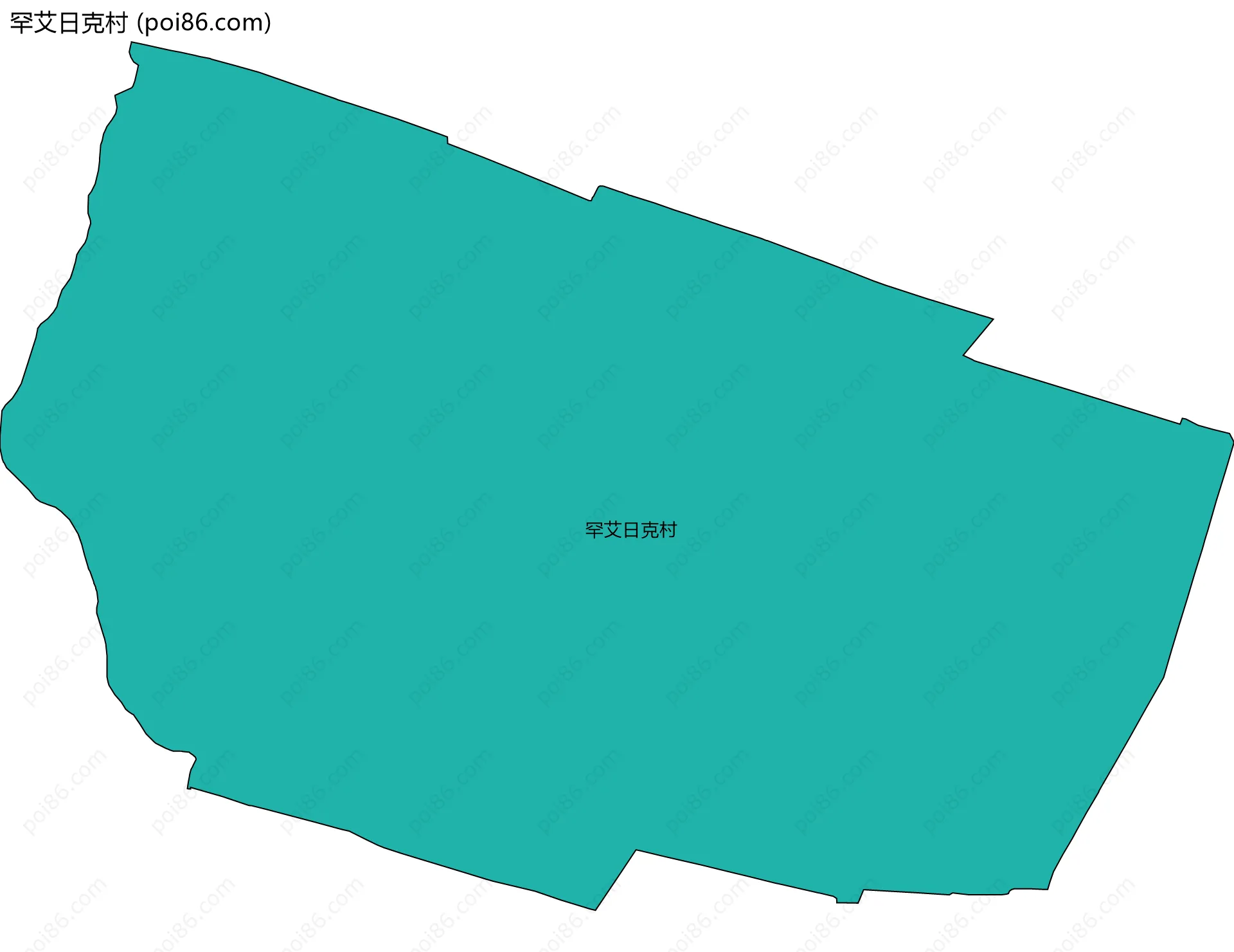 罕艾日克村边界地图