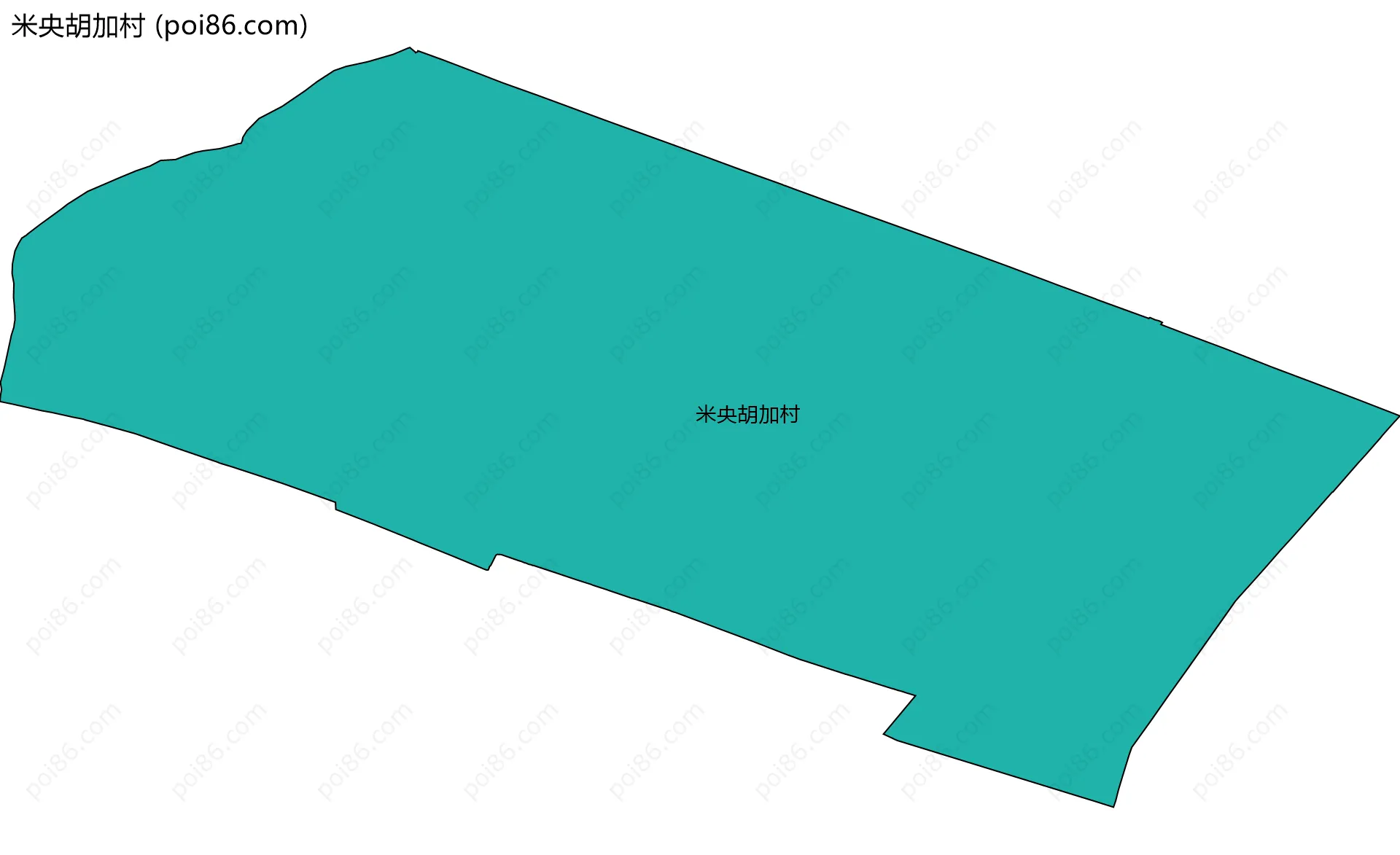 米央胡加村边界地图