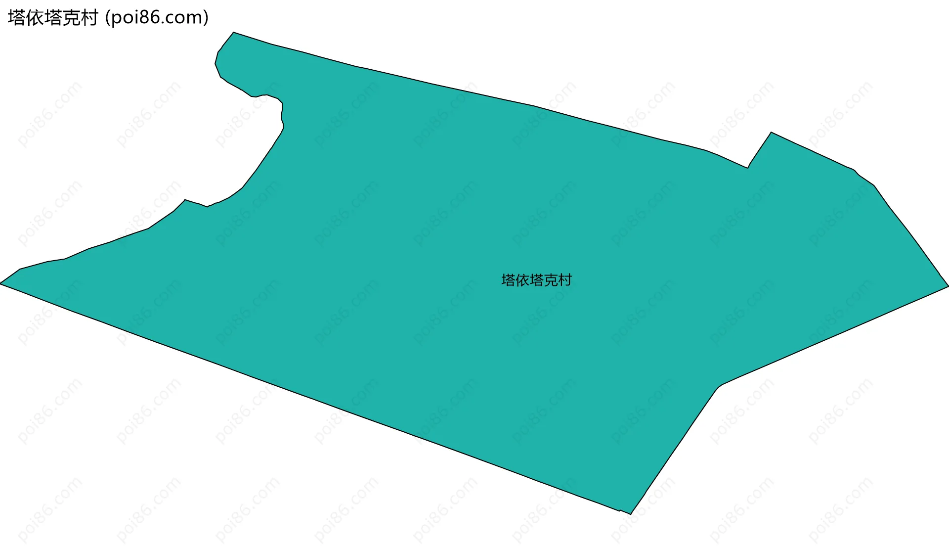 塔依塔克村边界地图