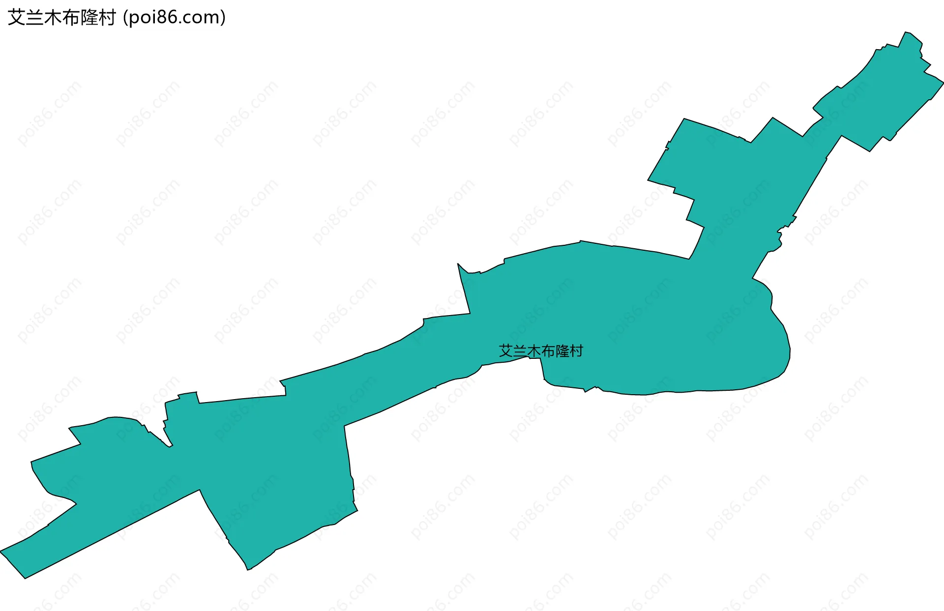 艾兰木布隆村边界地图