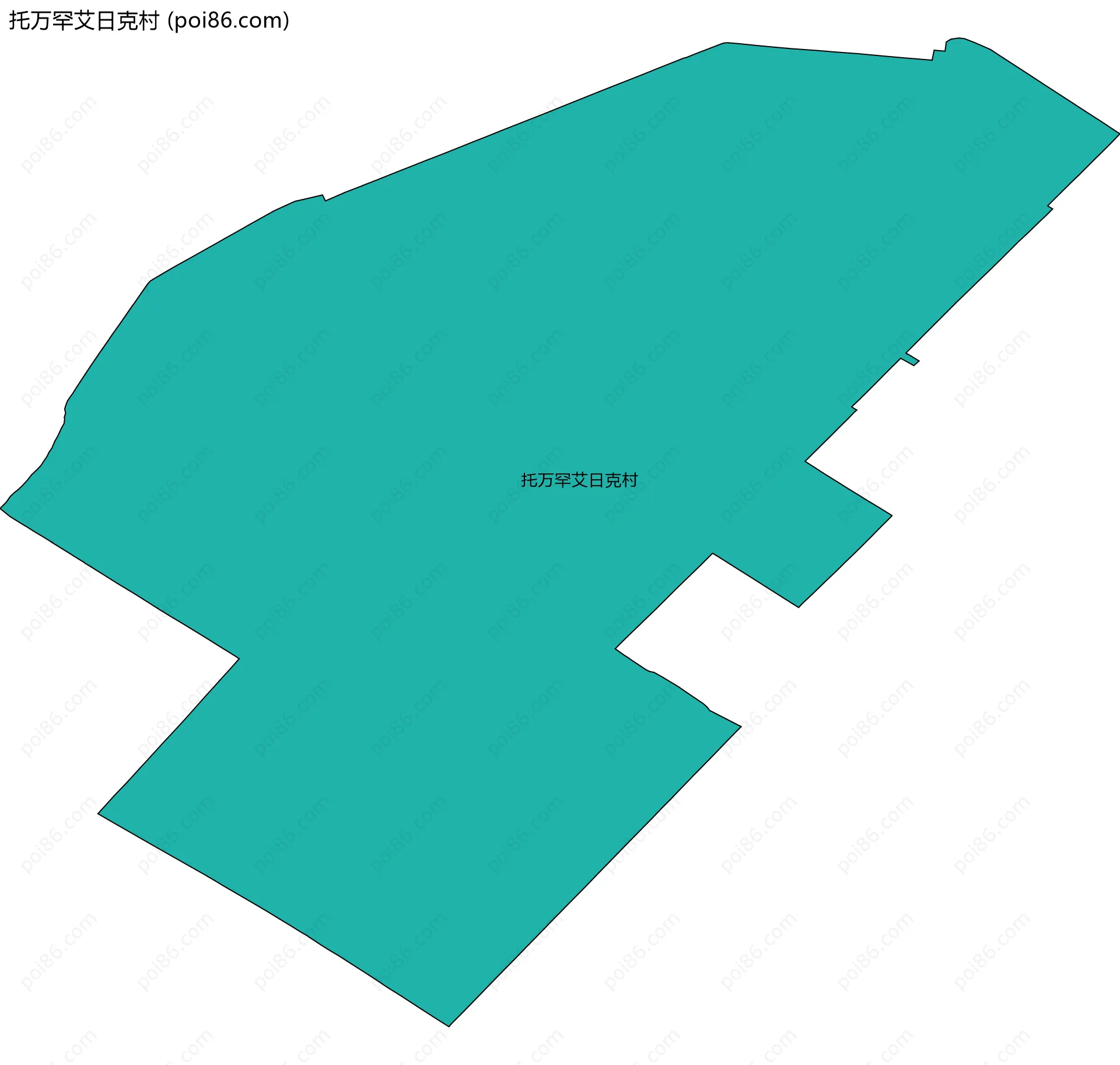 托万罕艾日克村边界地图