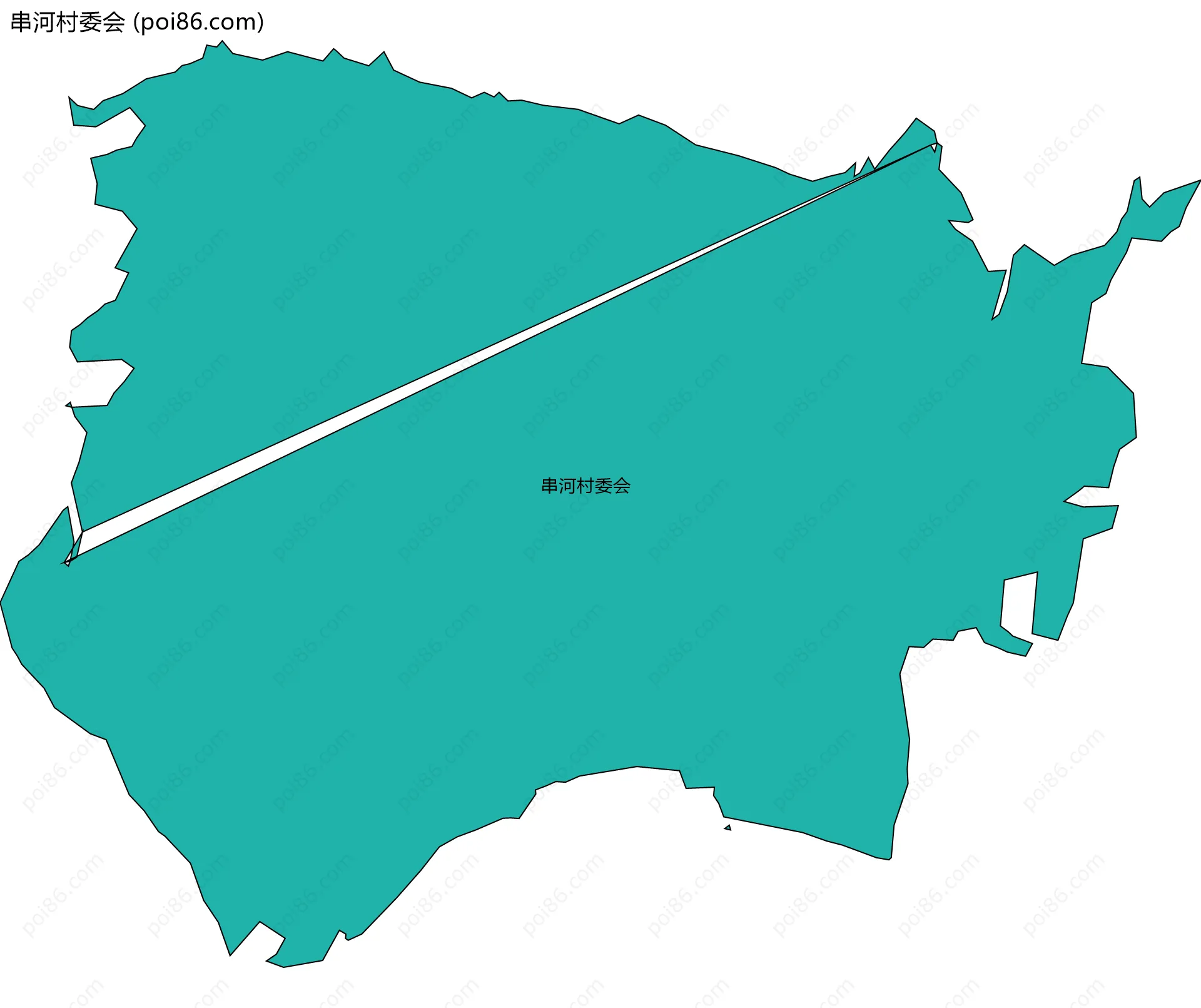 串河村委会边界地图