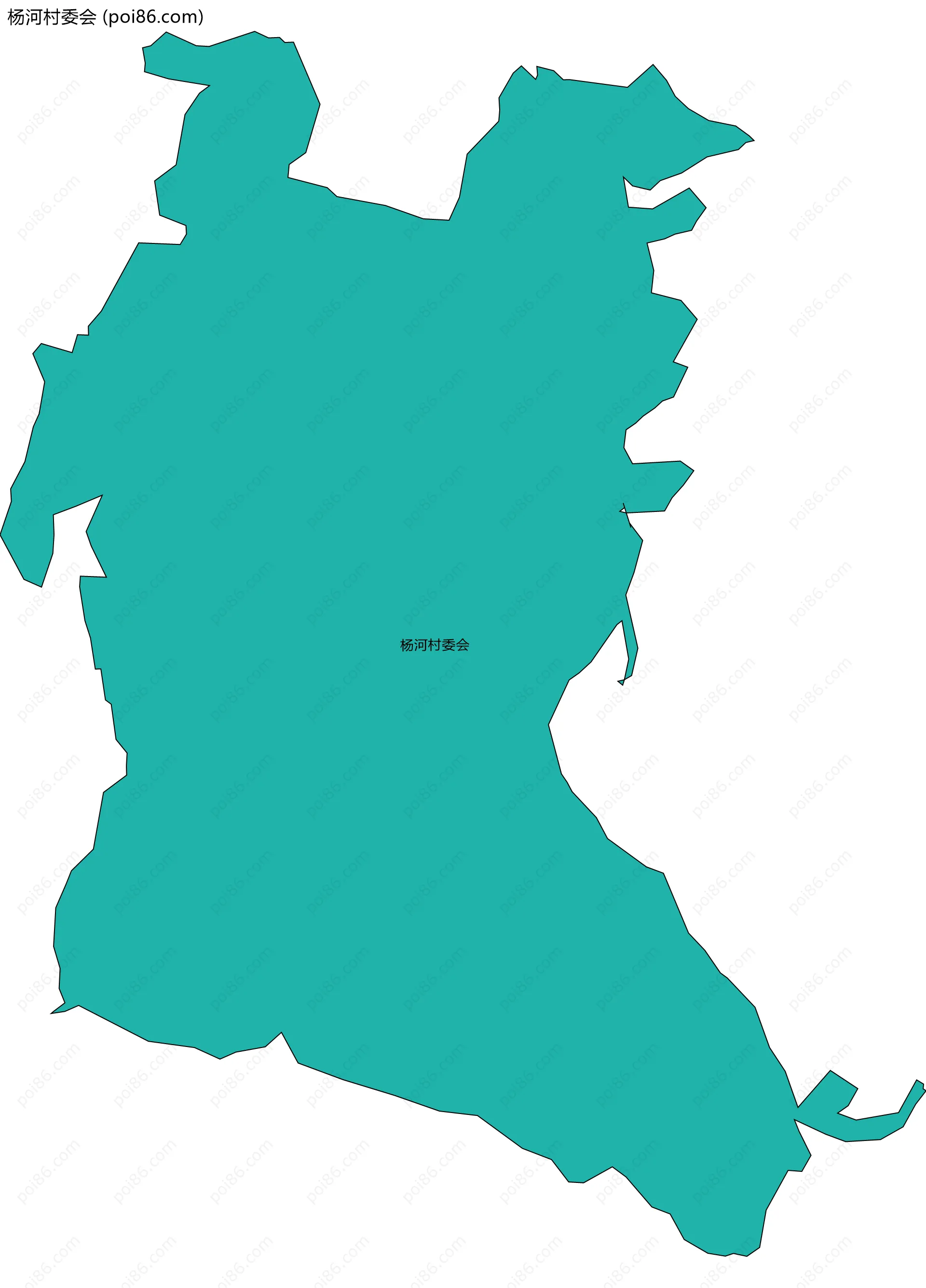 杨河村委会边界地图