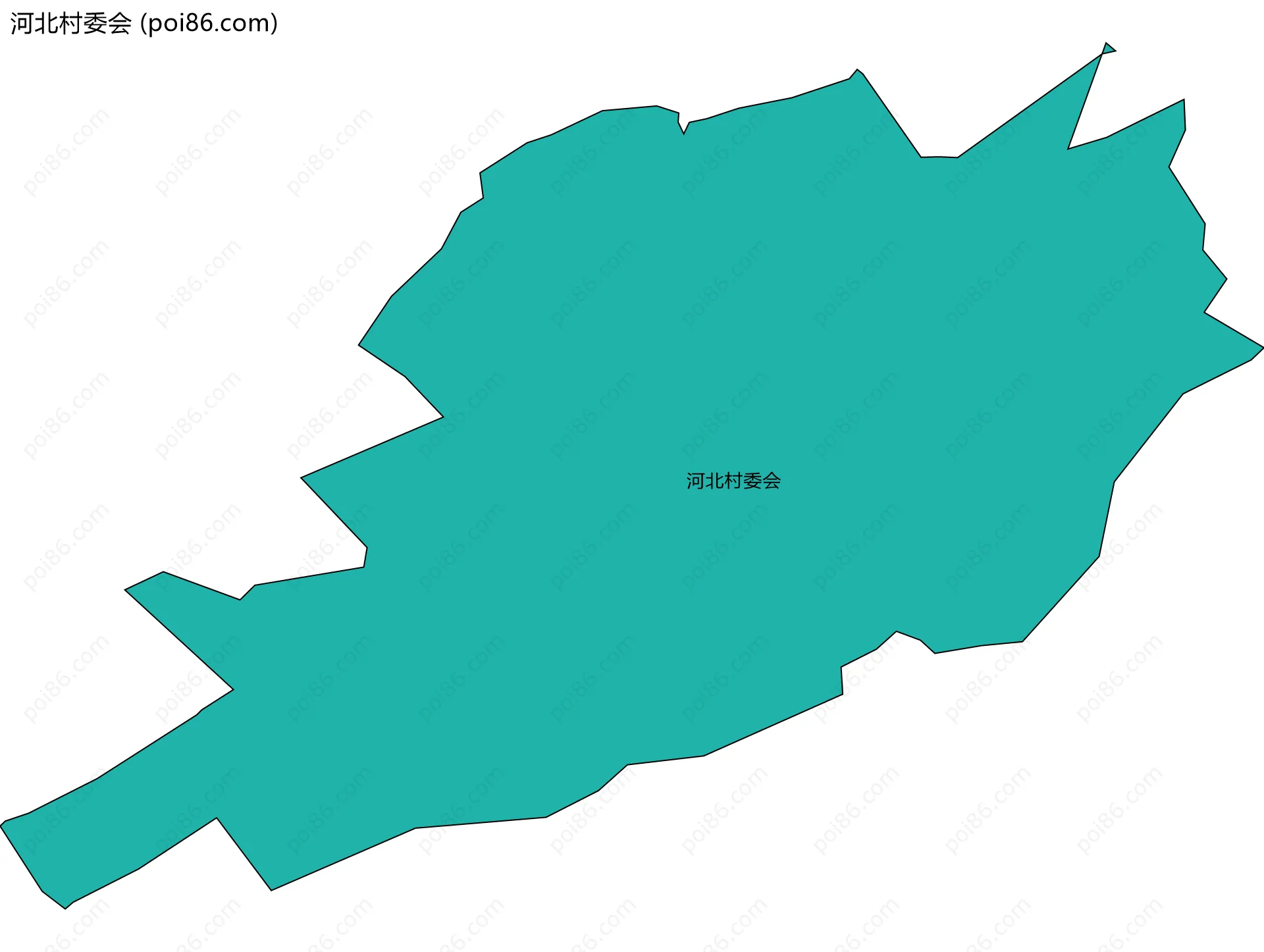 河北村委会边界地图