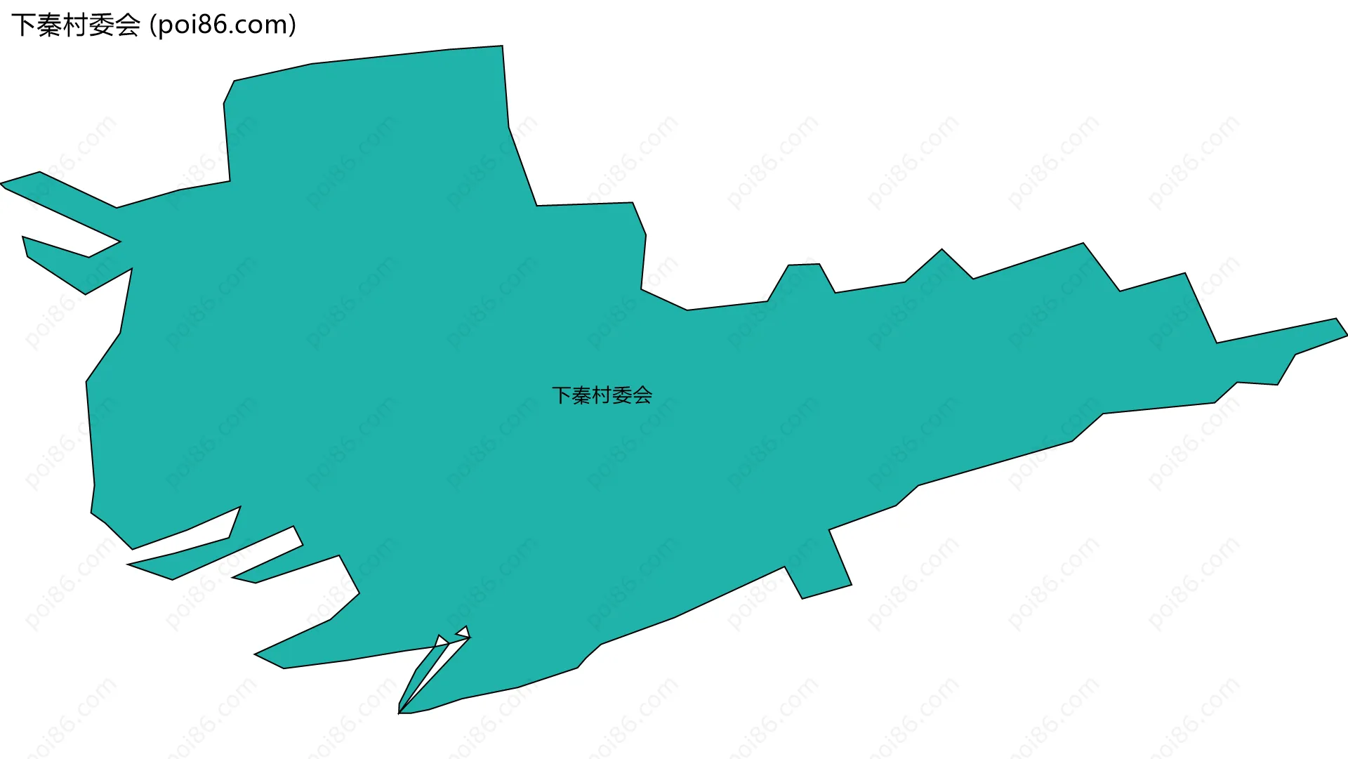 下秦村委会边界地图