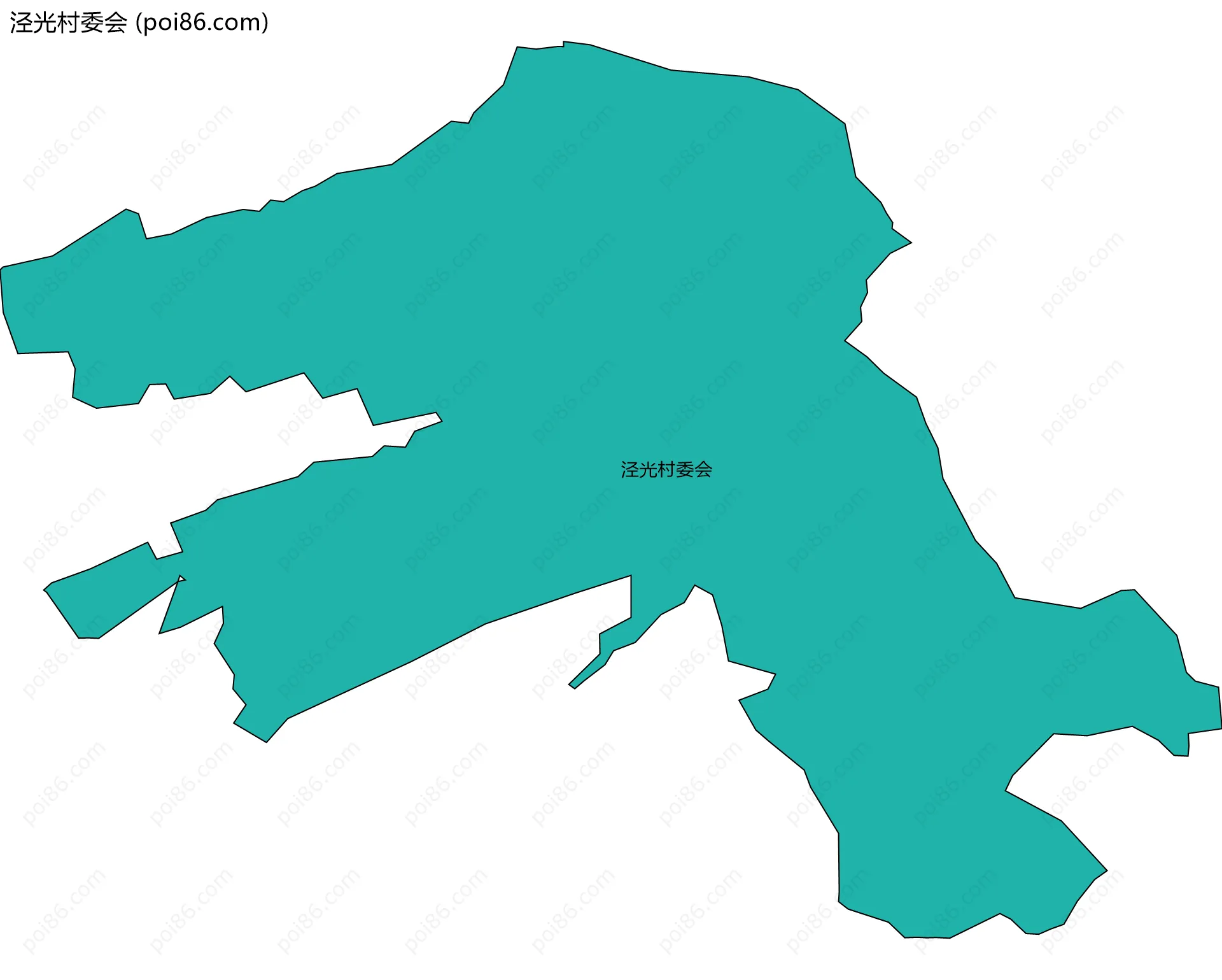 泾光村委会边界地图