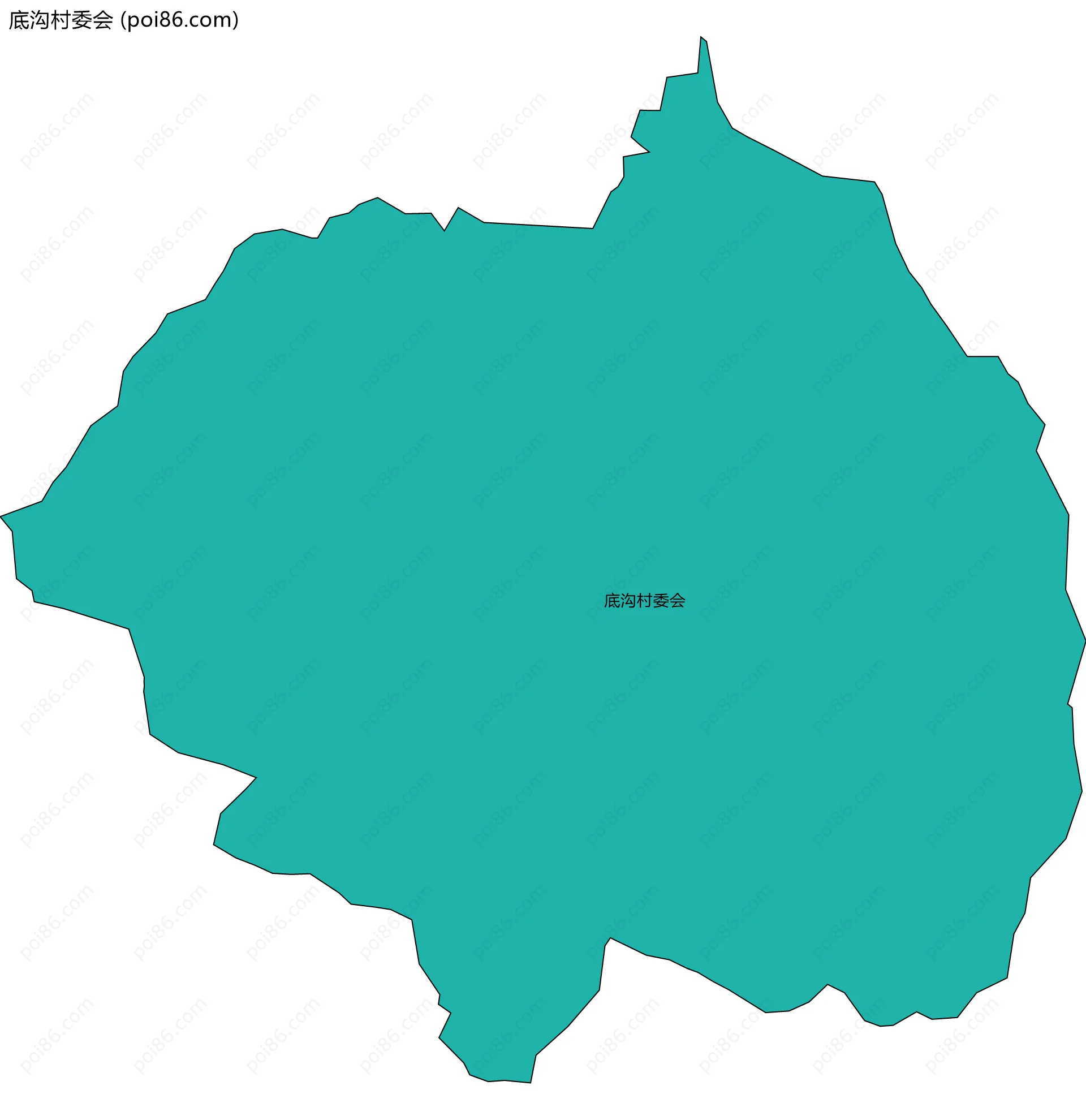 底沟村委会边界地图