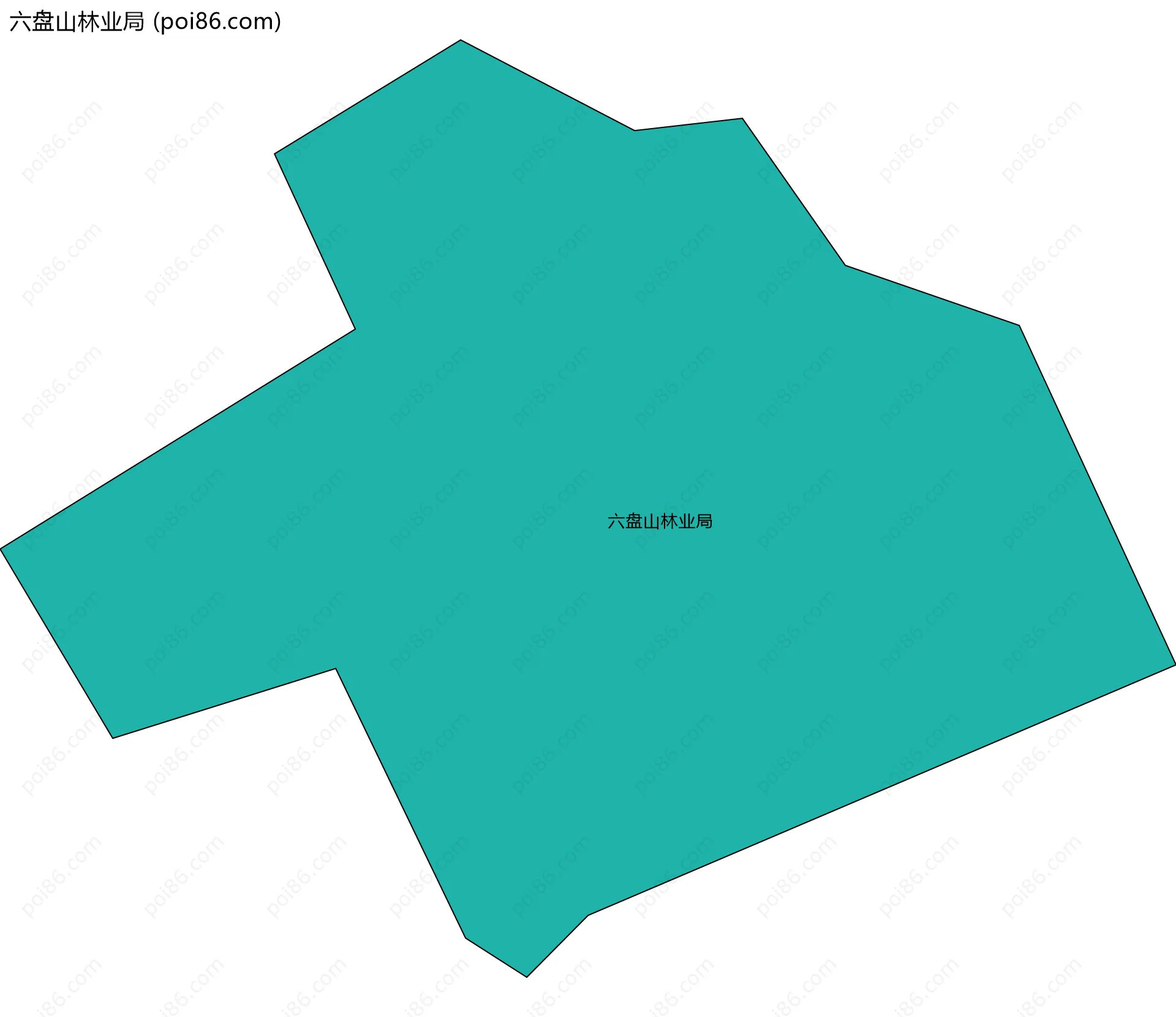 六盘山林业局边界地图