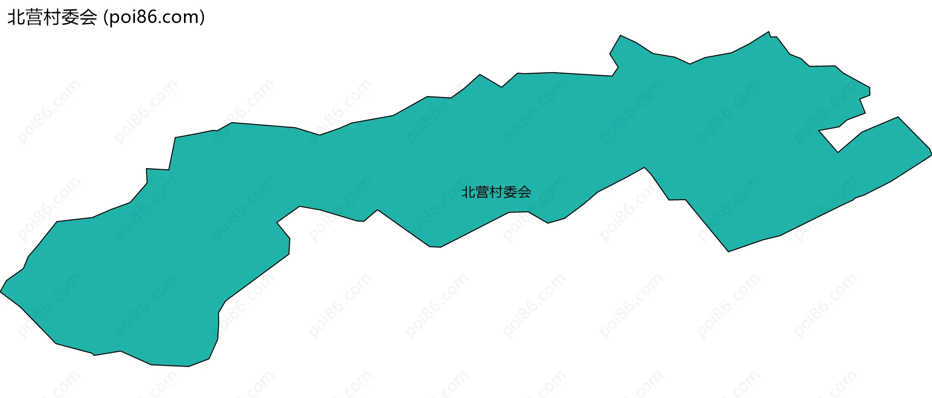 北营村委会边界地图