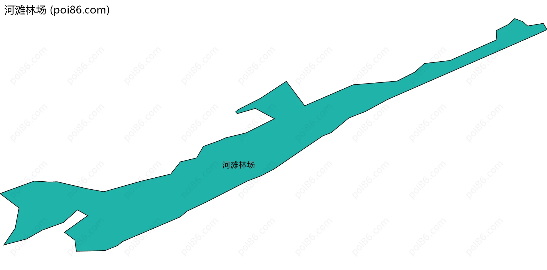 河滩林场边界地图