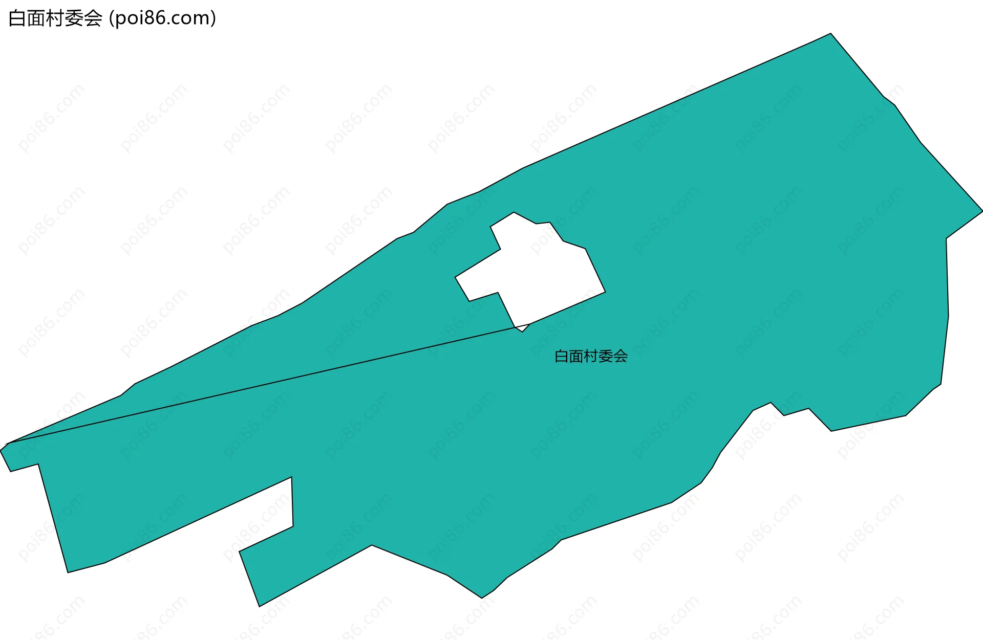 白面村委会边界地图