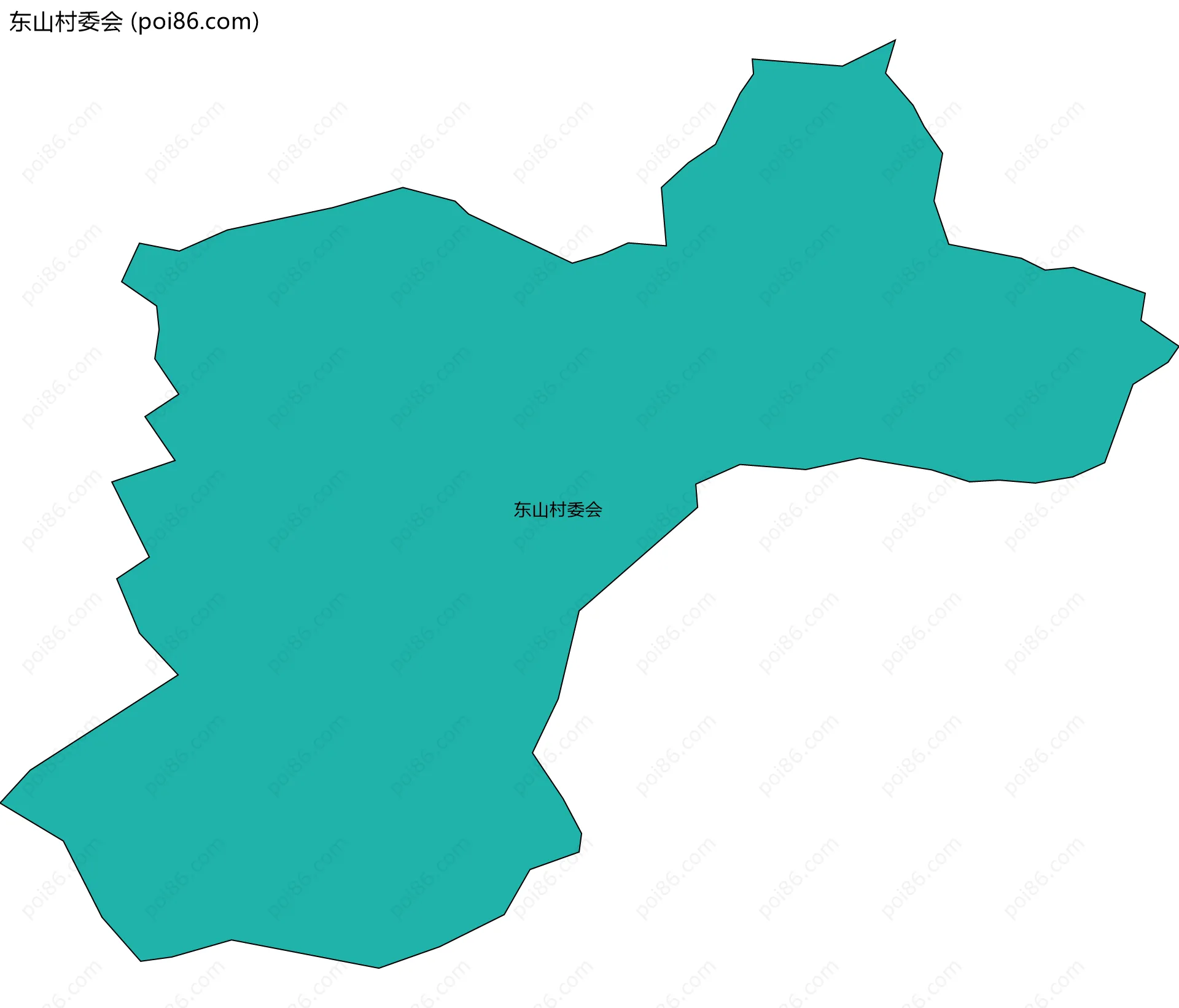 东山村委会边界地图