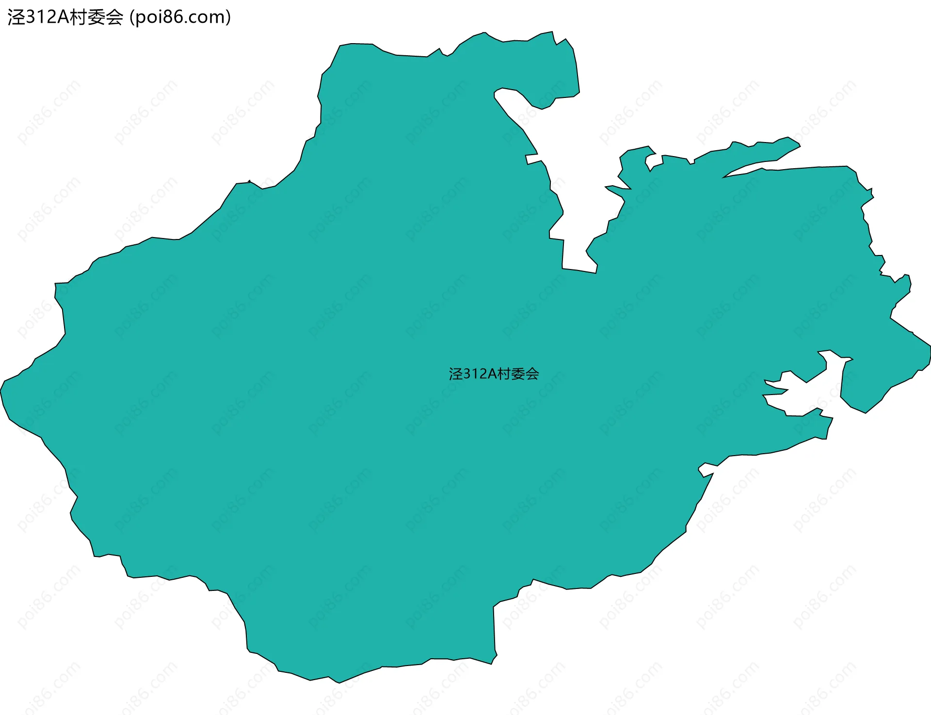 泾312A村委会边界地图