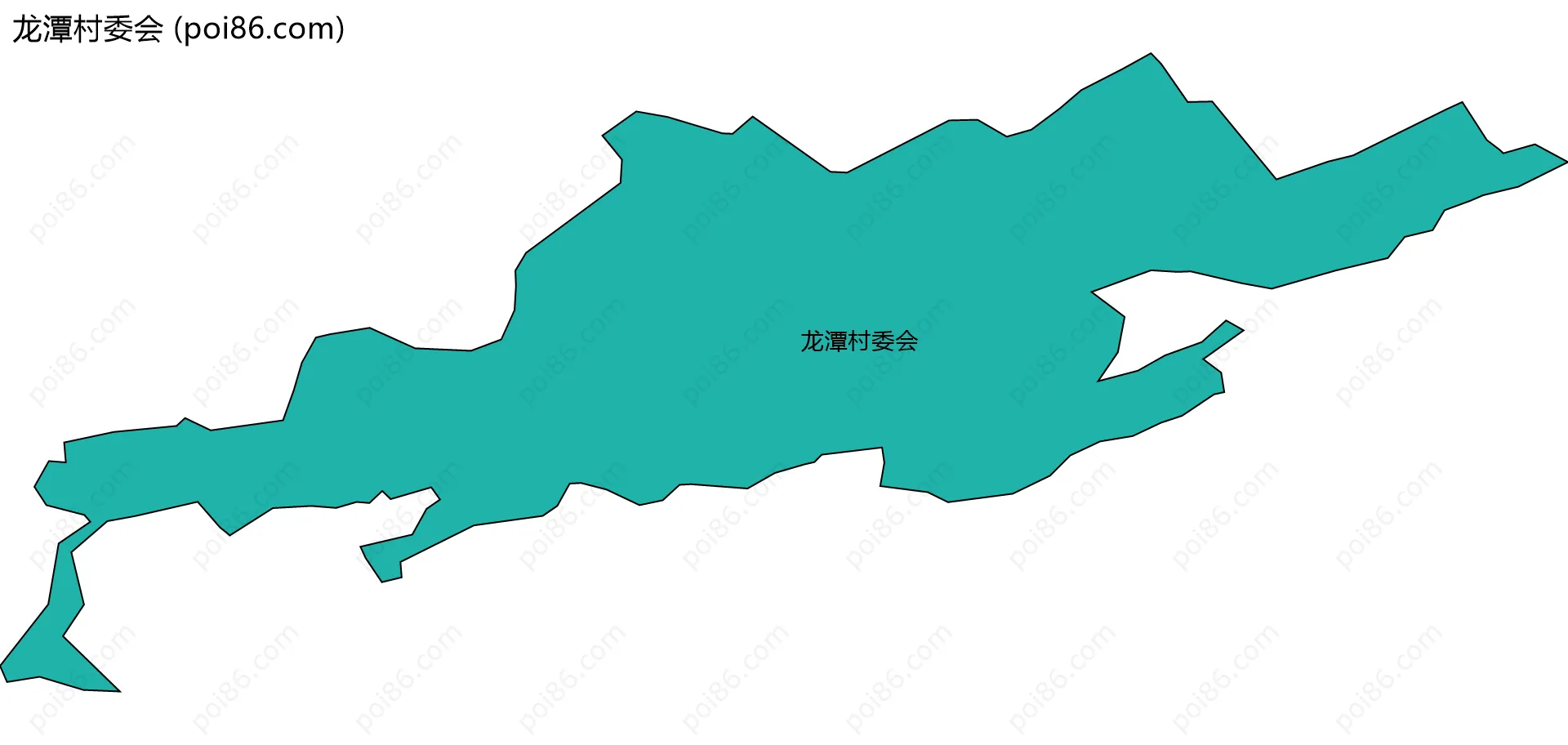 龙潭村委会边界地图