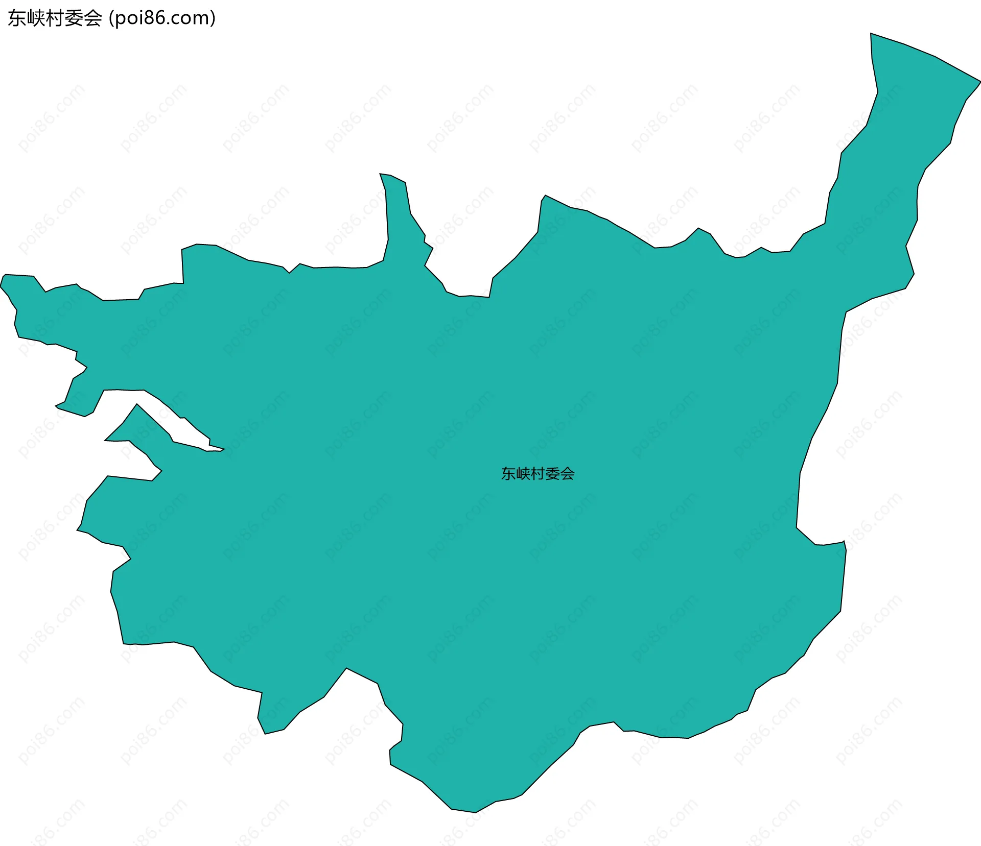 东峡村委会边界地图