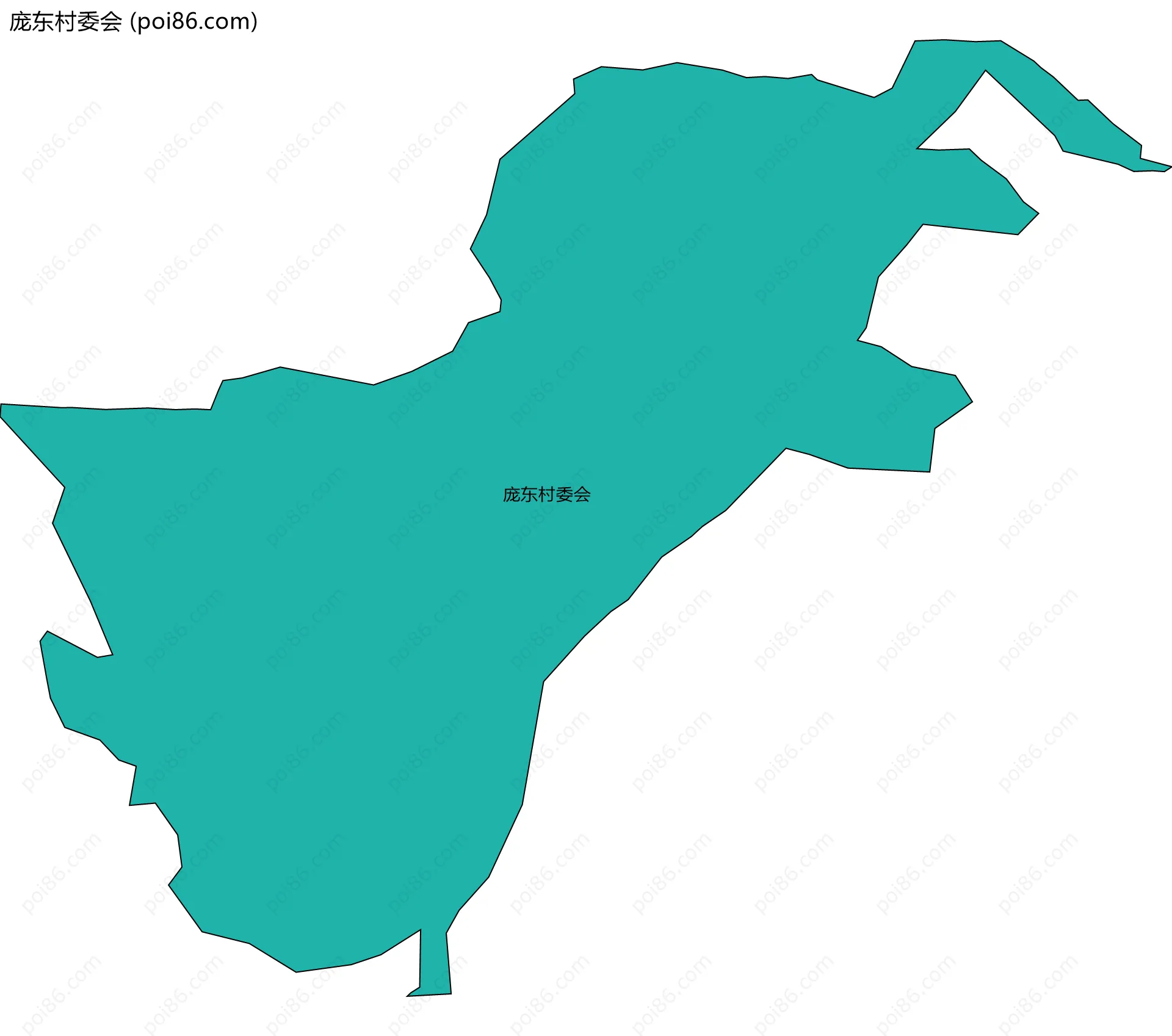 庞东村委会边界地图