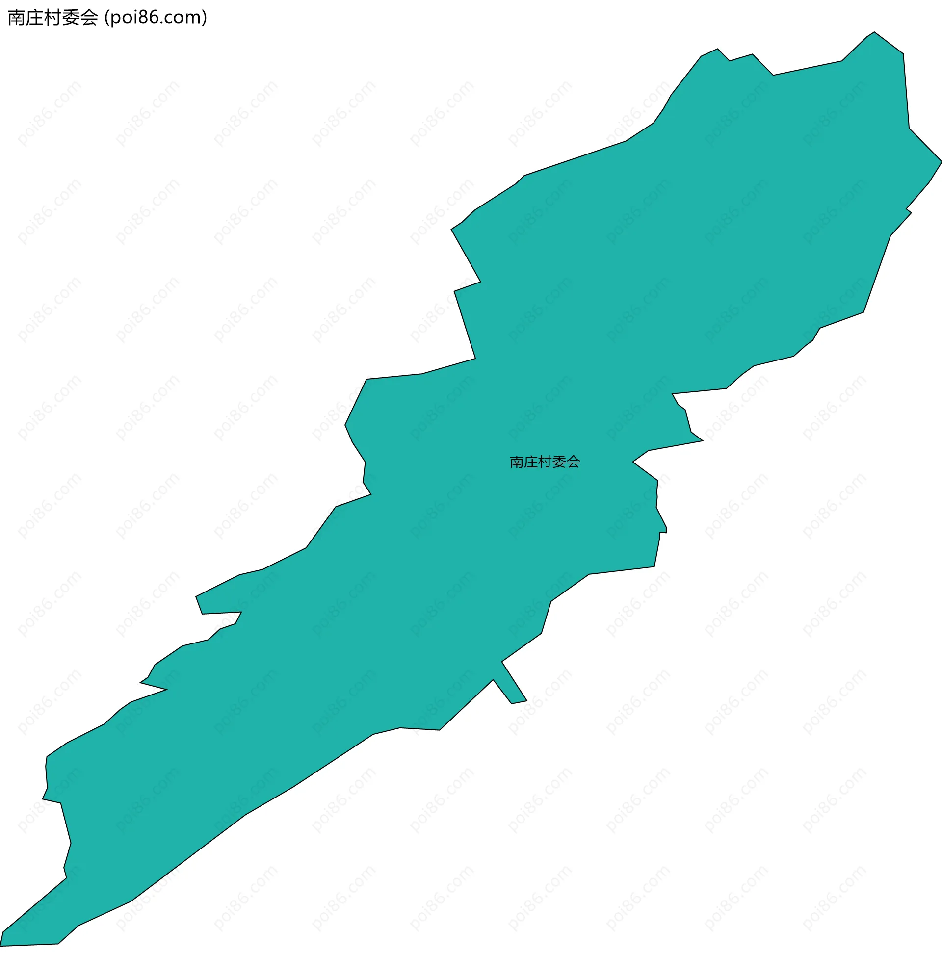 南庄村委会边界地图