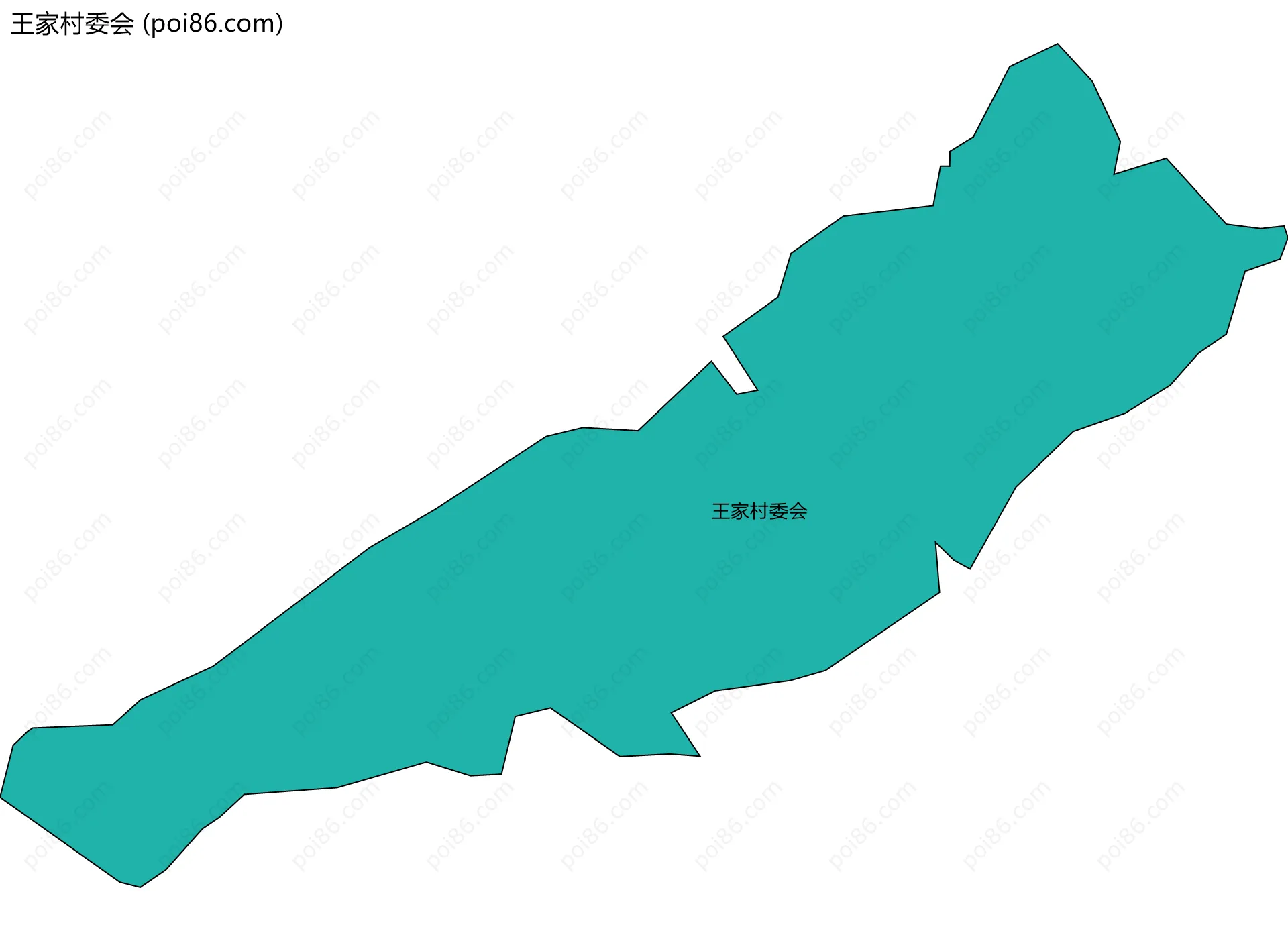 王家村委会边界地图