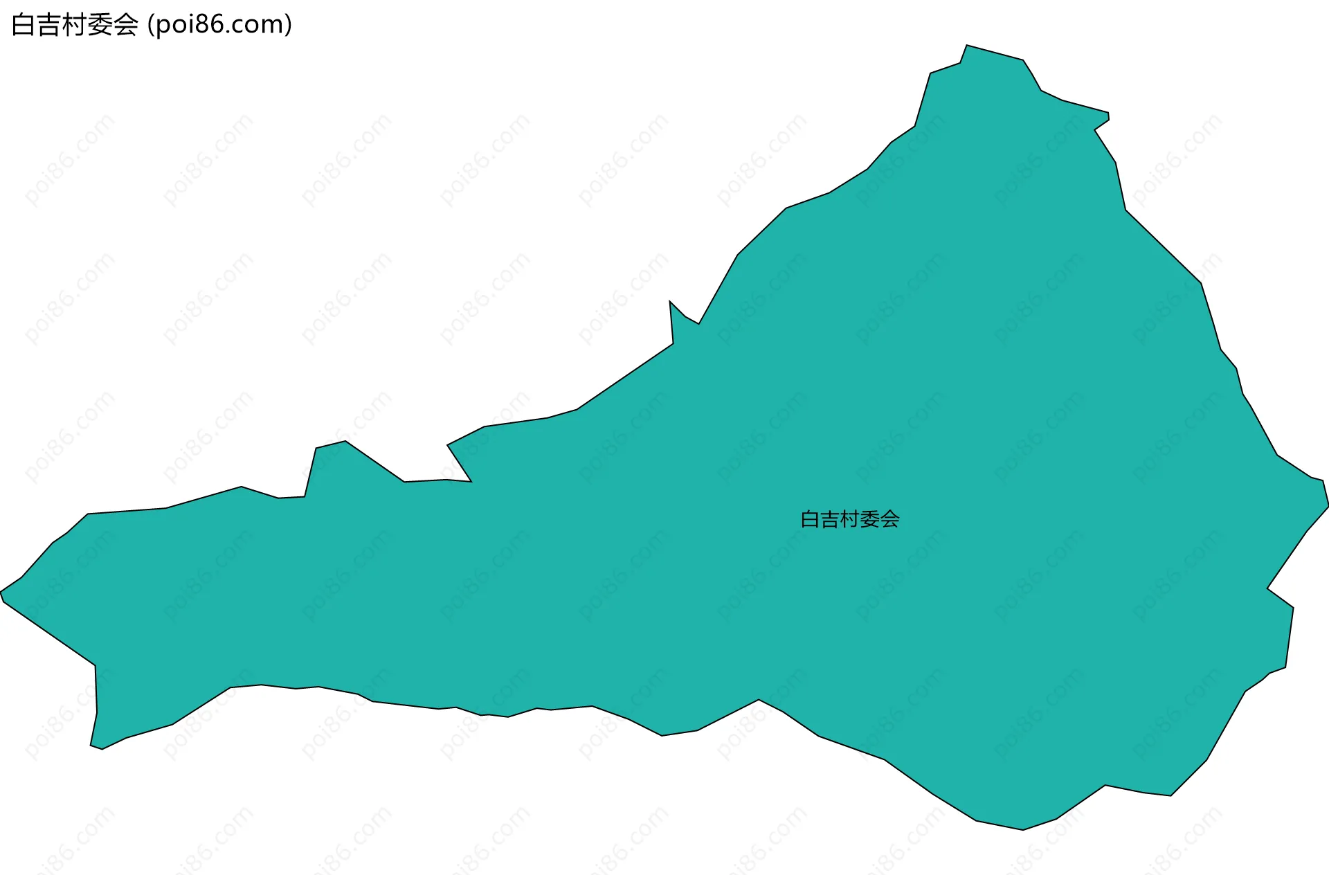 白吉村委会边界地图