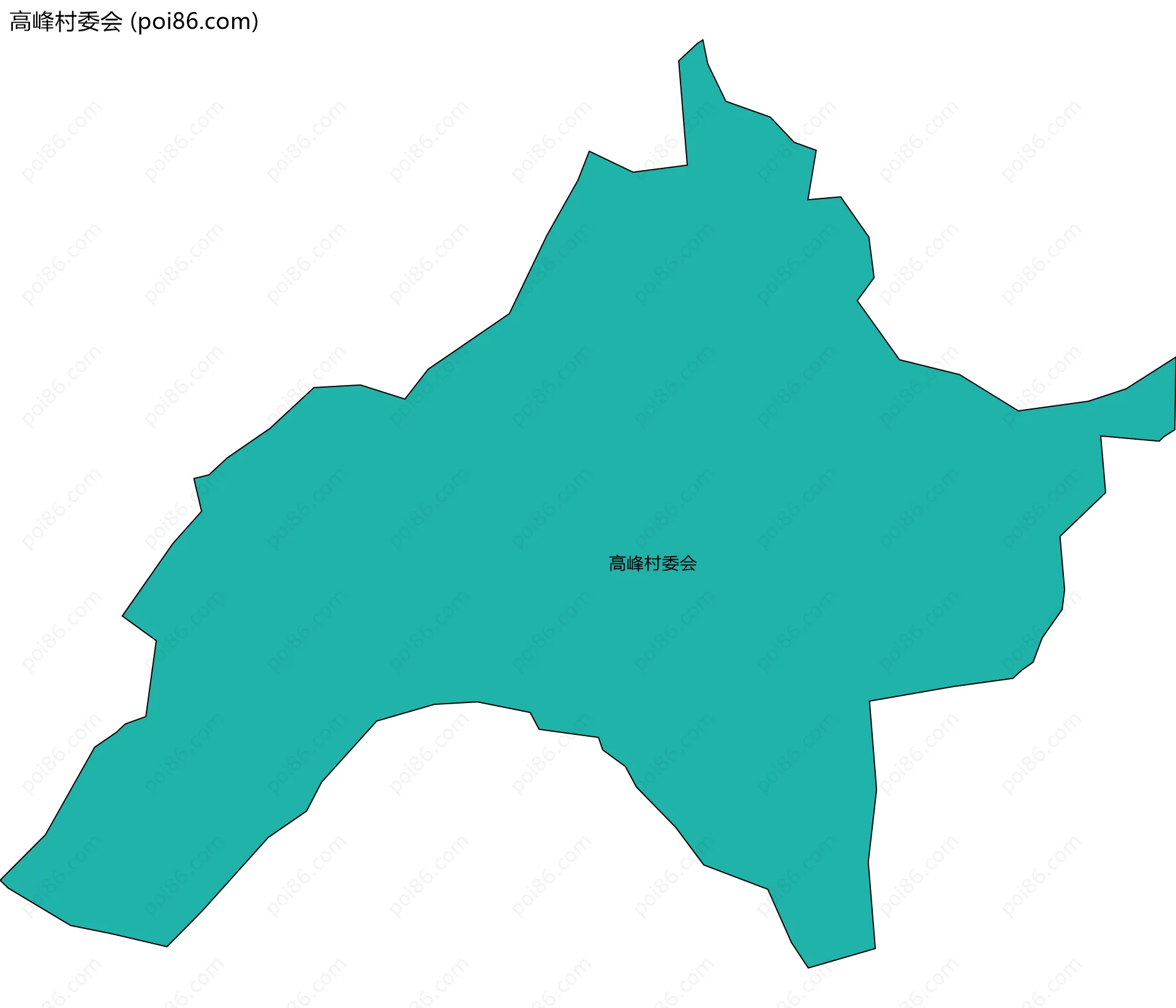 高峰村委会边界地图