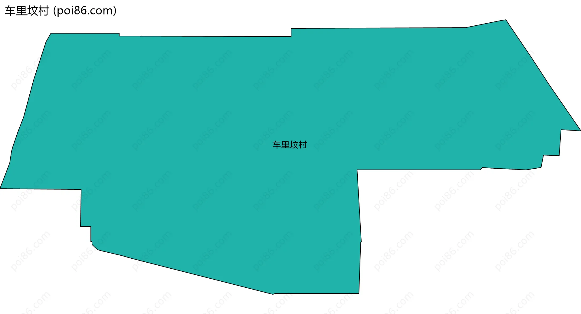 车里坟村边界地图