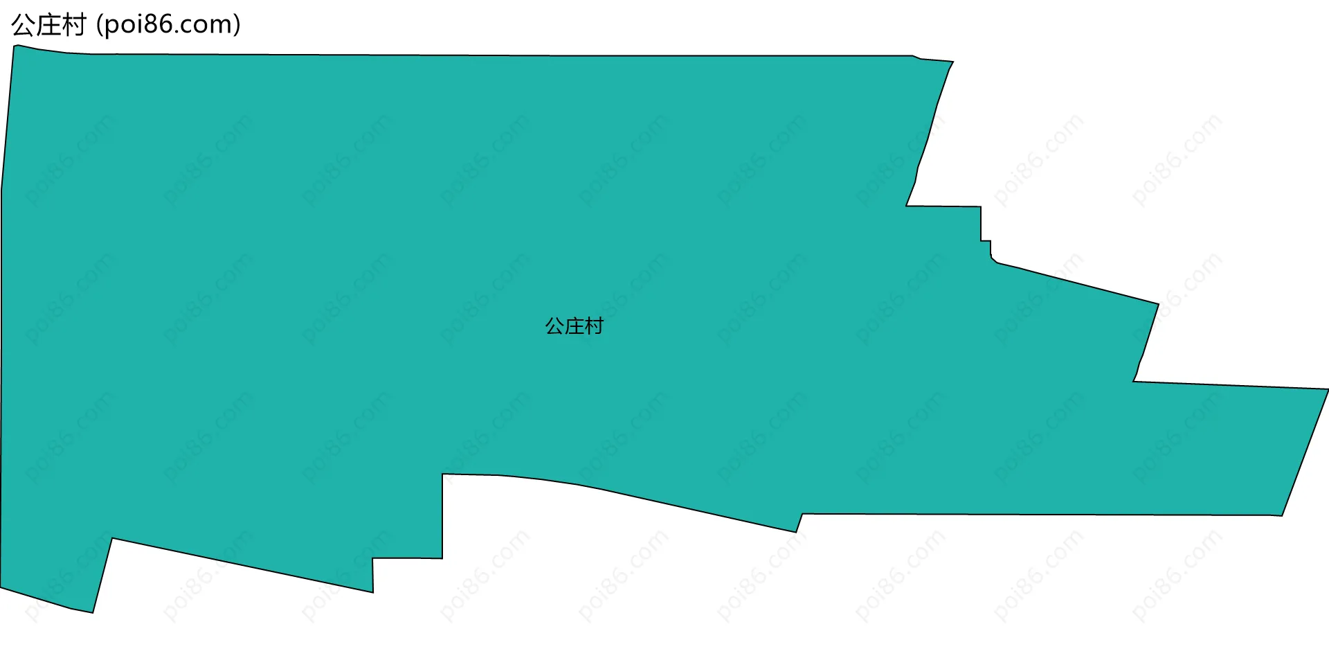 公庄村边界地图