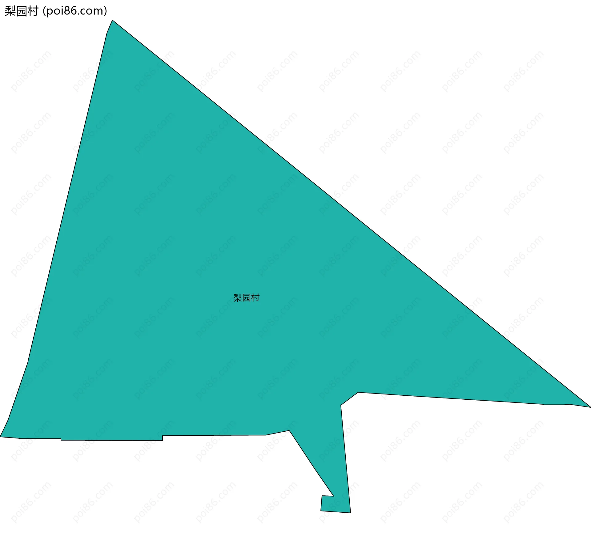 梨园村边界地图