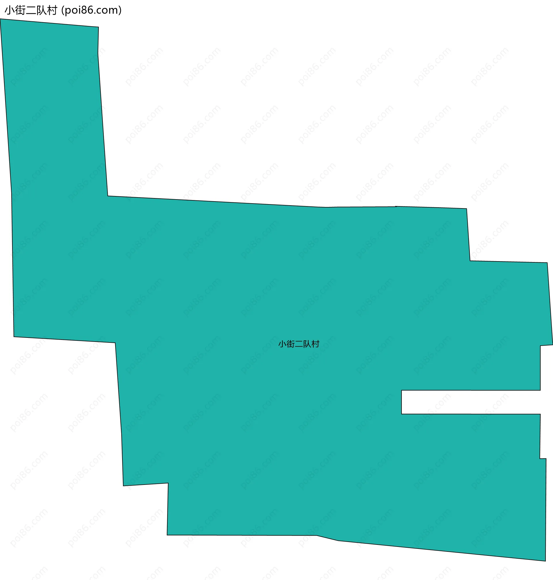 小街二队村边界地图