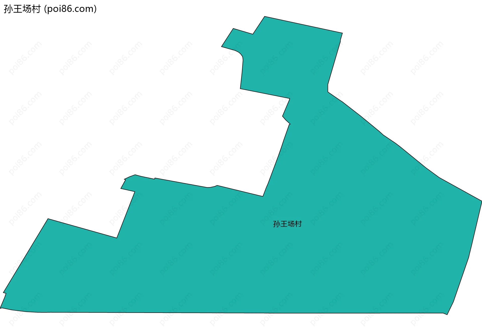 孙王场村边界地图