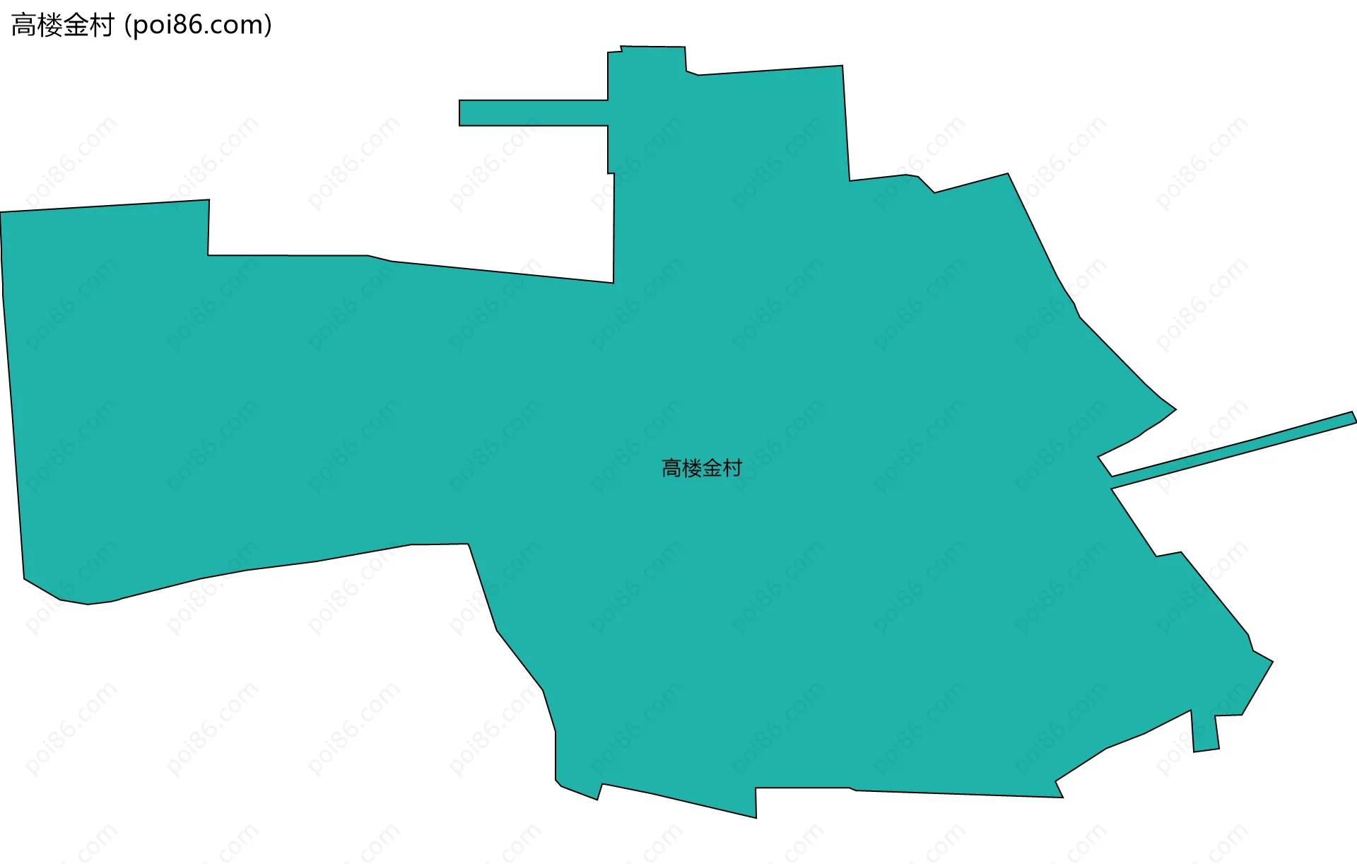 高楼金村边界地图