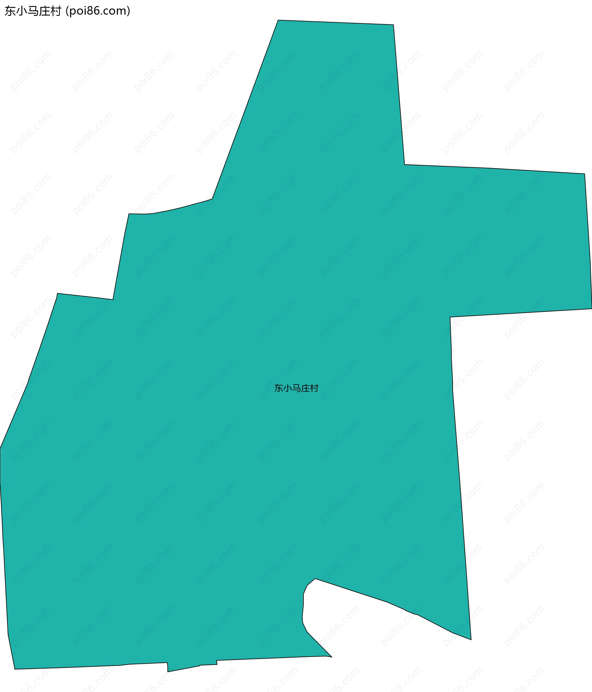 东小马庄村边界地图