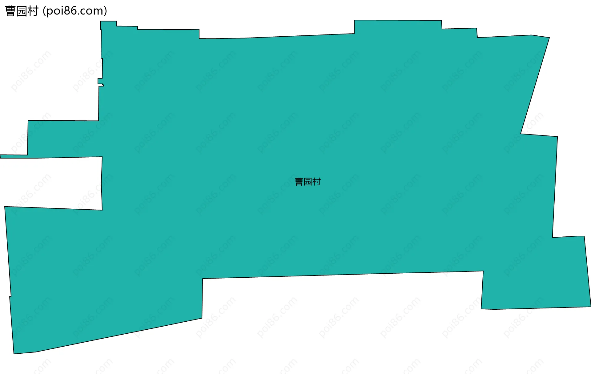 曹园村边界地图
