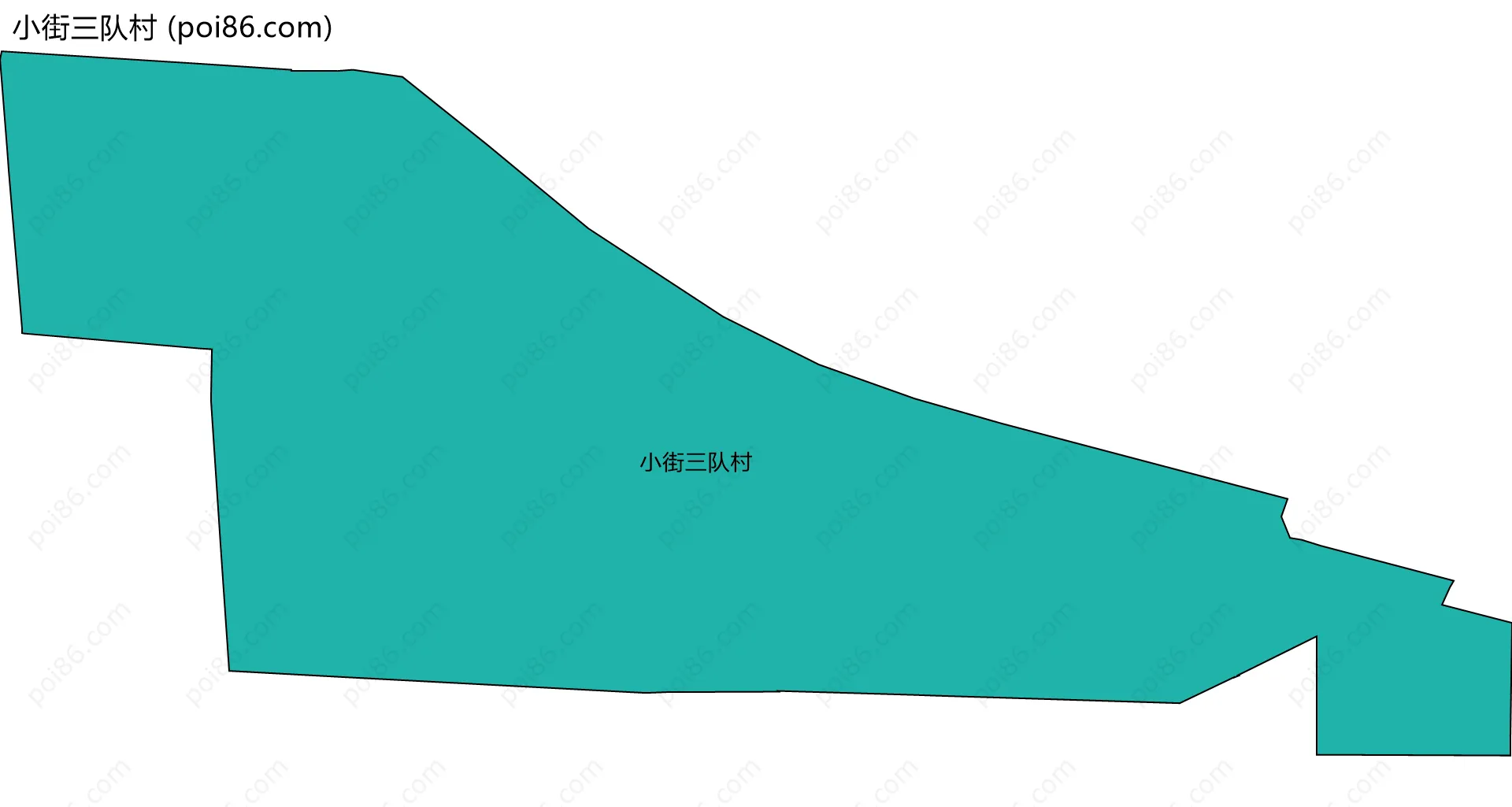 小街三队村边界地图