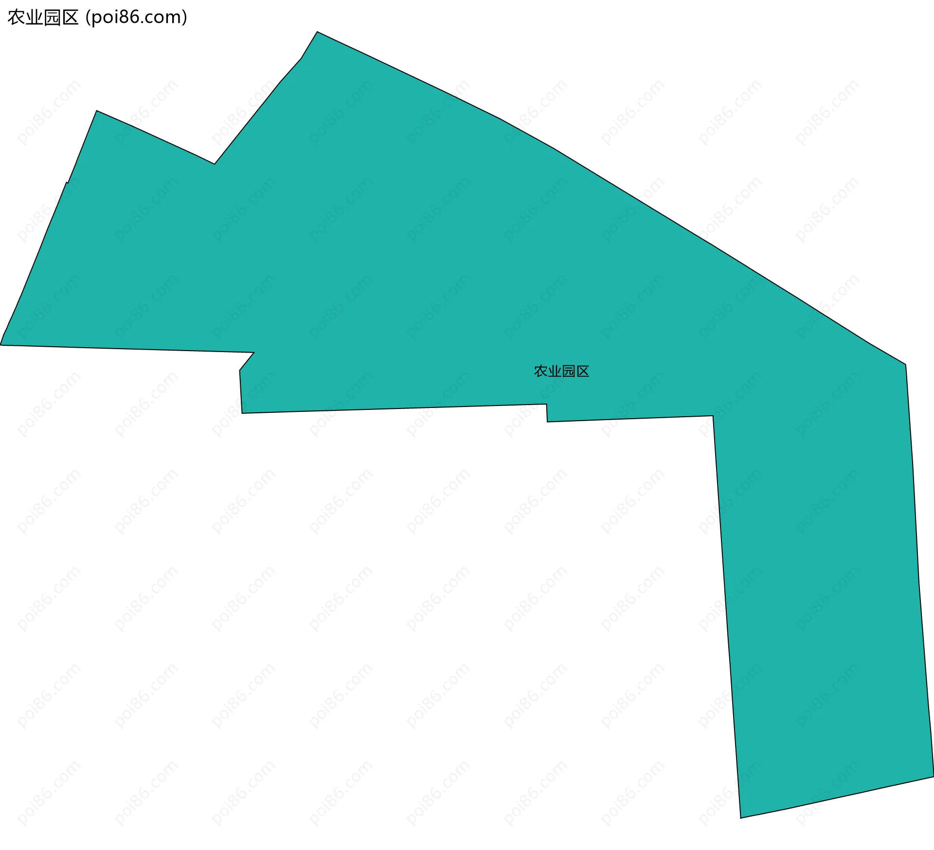 农业园区边界地图(五级行政区划)