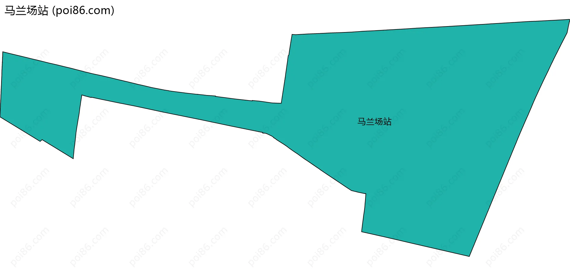 马兰场站边界地图