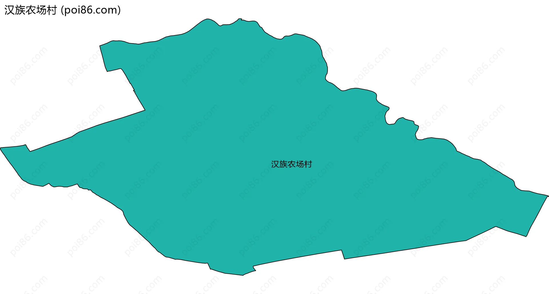 汉族农场村边界地图