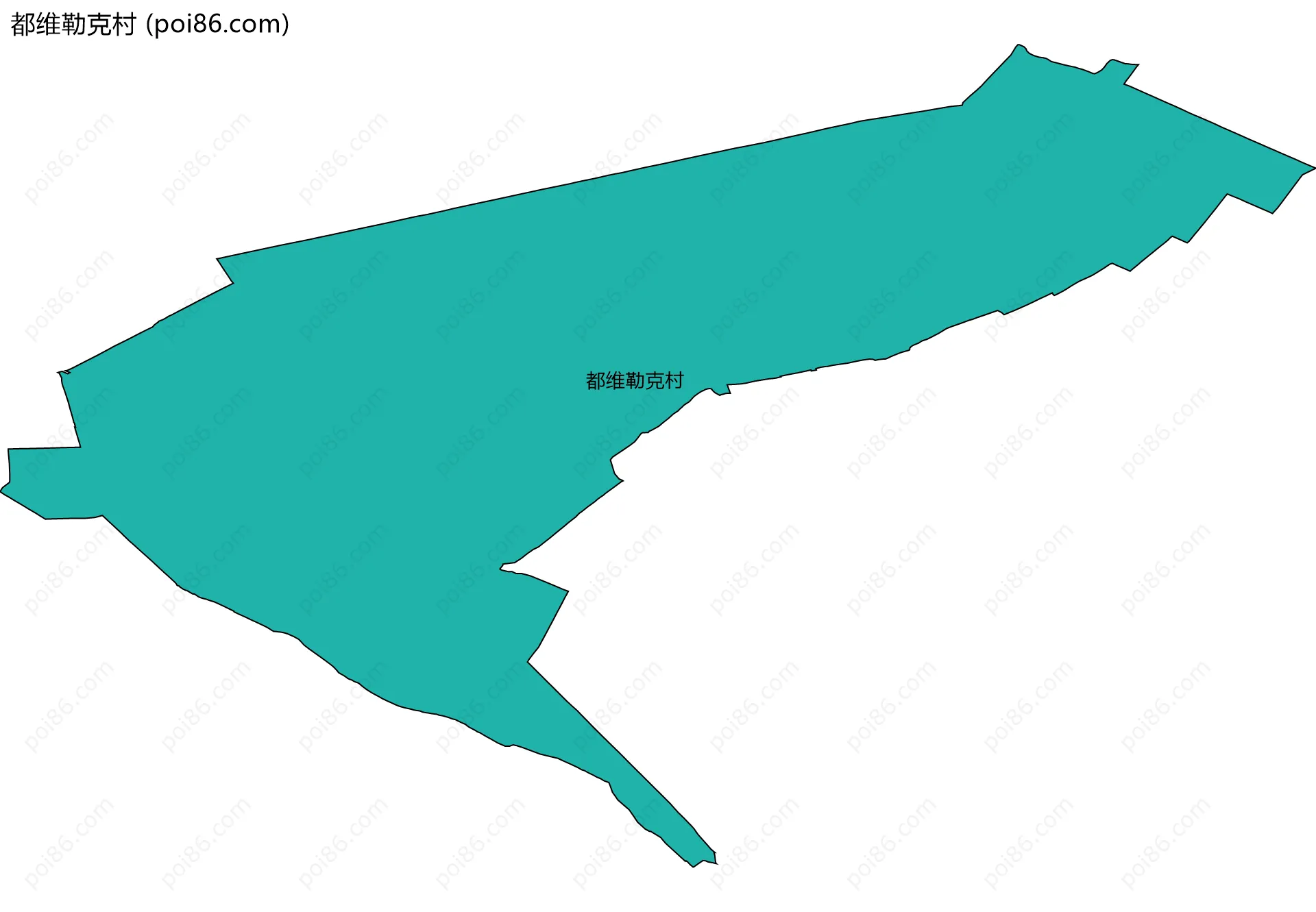 都维勒克村边界地图