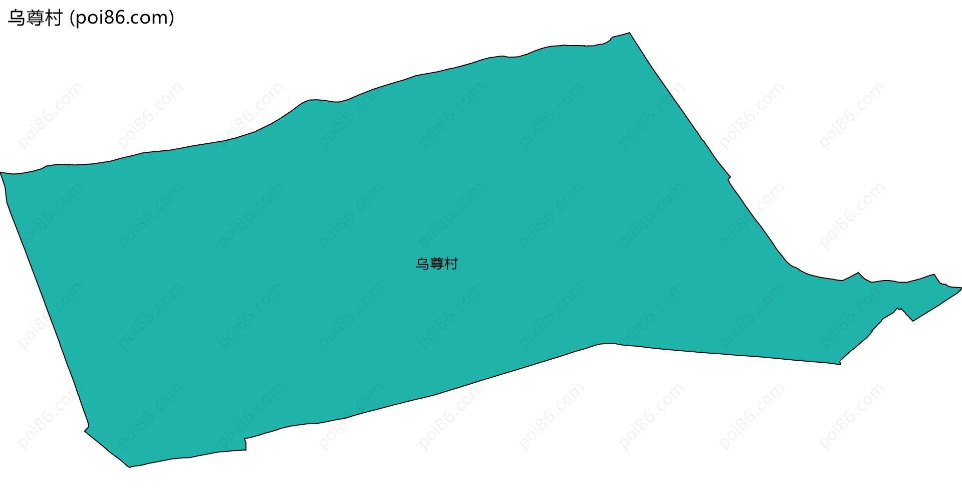 乌尊村边界地图