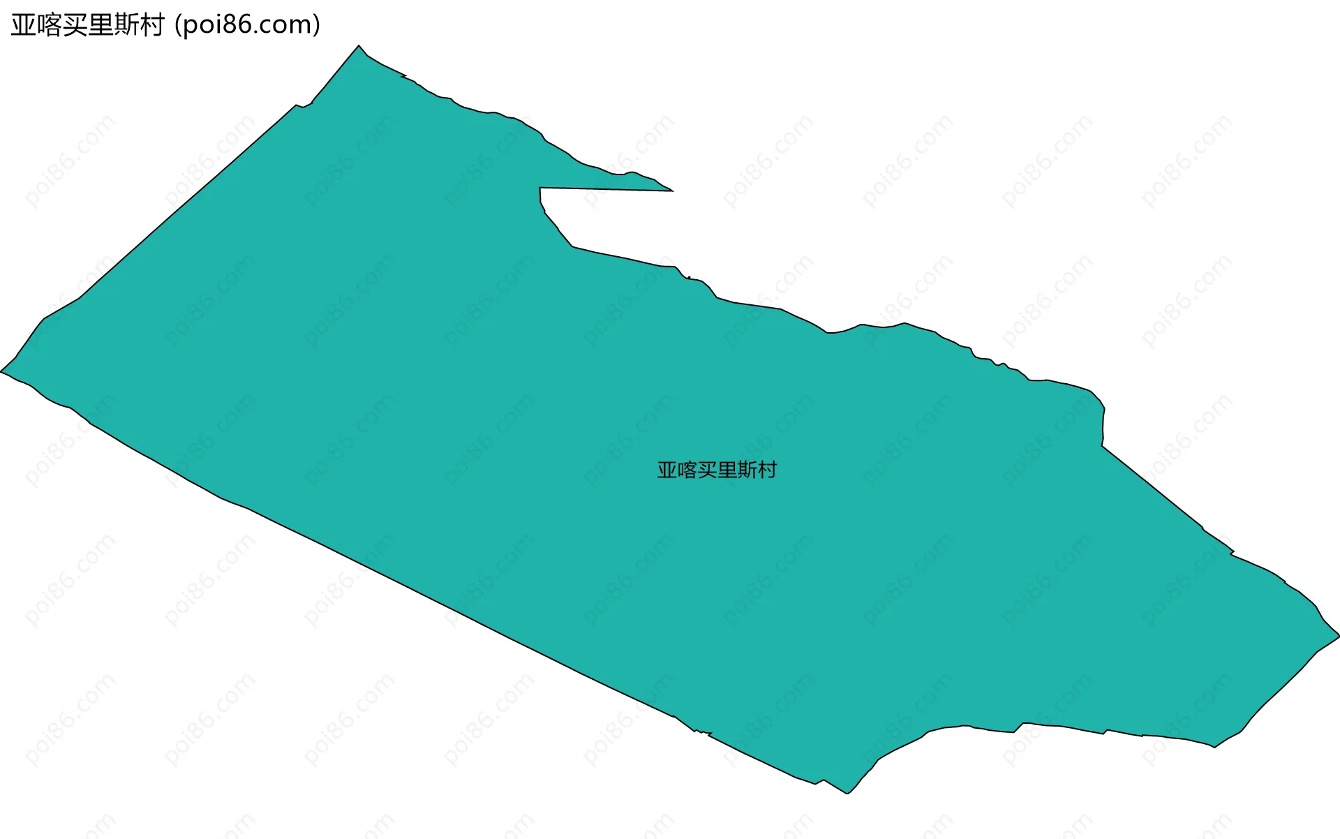 亚喀买里斯村边界地图